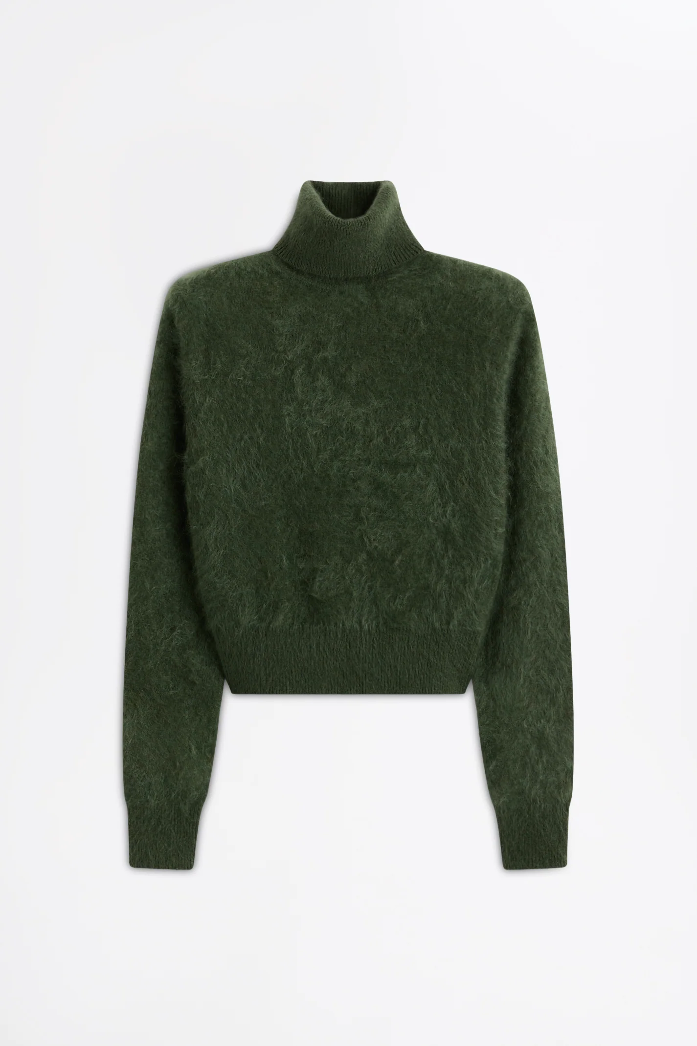 BRUSHED CASHMERE SHOULDER PAD SWEATER - Image 2