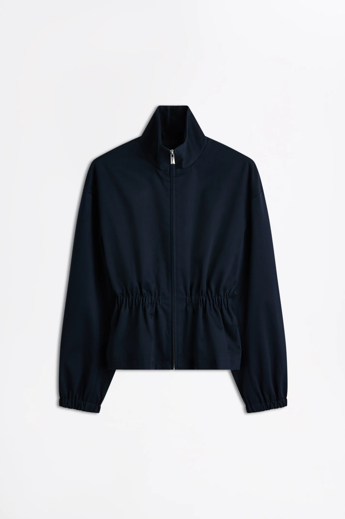 BRUSHED COTTON FUNNEL NECK JACKET - Image 2