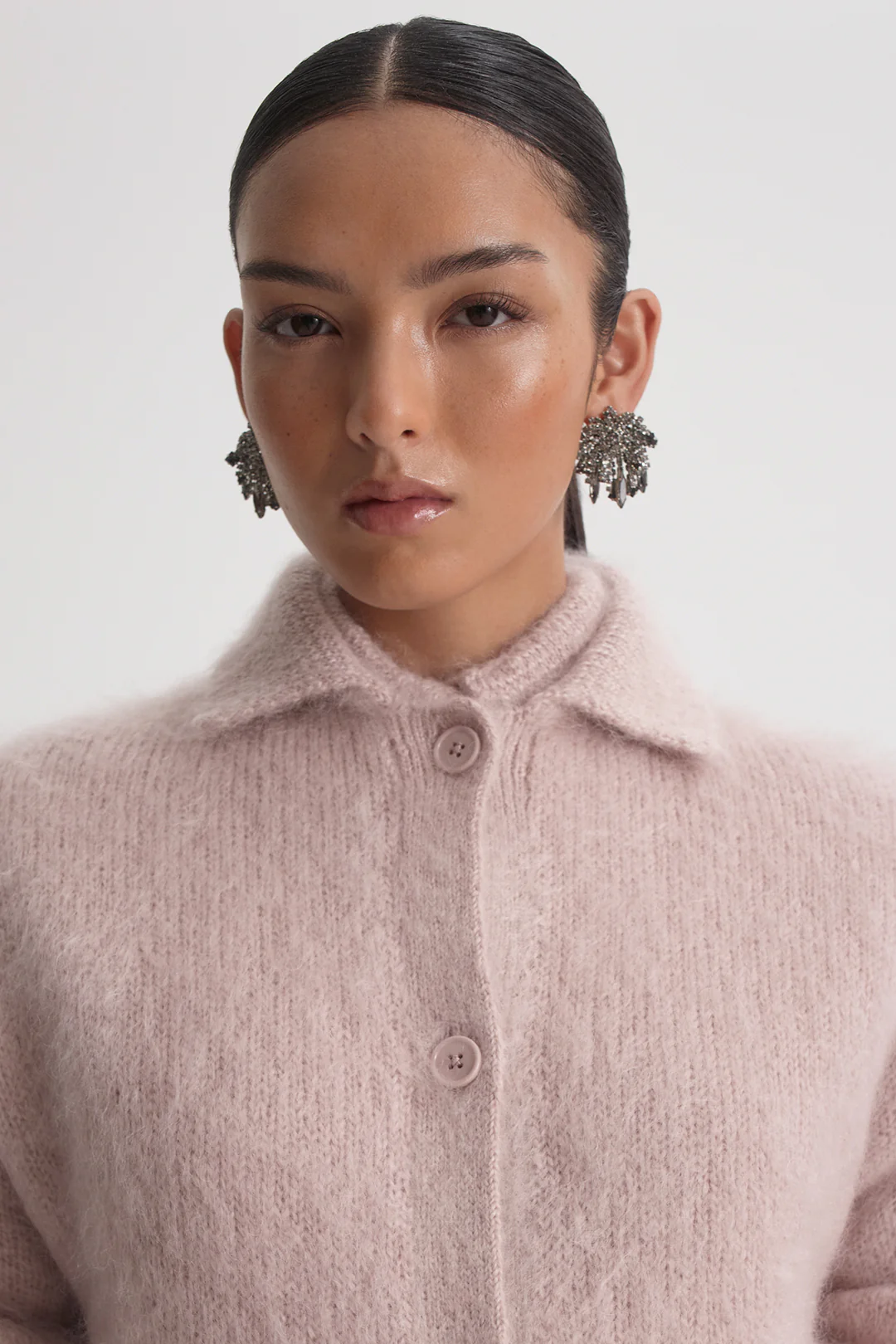 BRUSHED MOHAIR OVERSIZED CARDIGAN - Image 7
