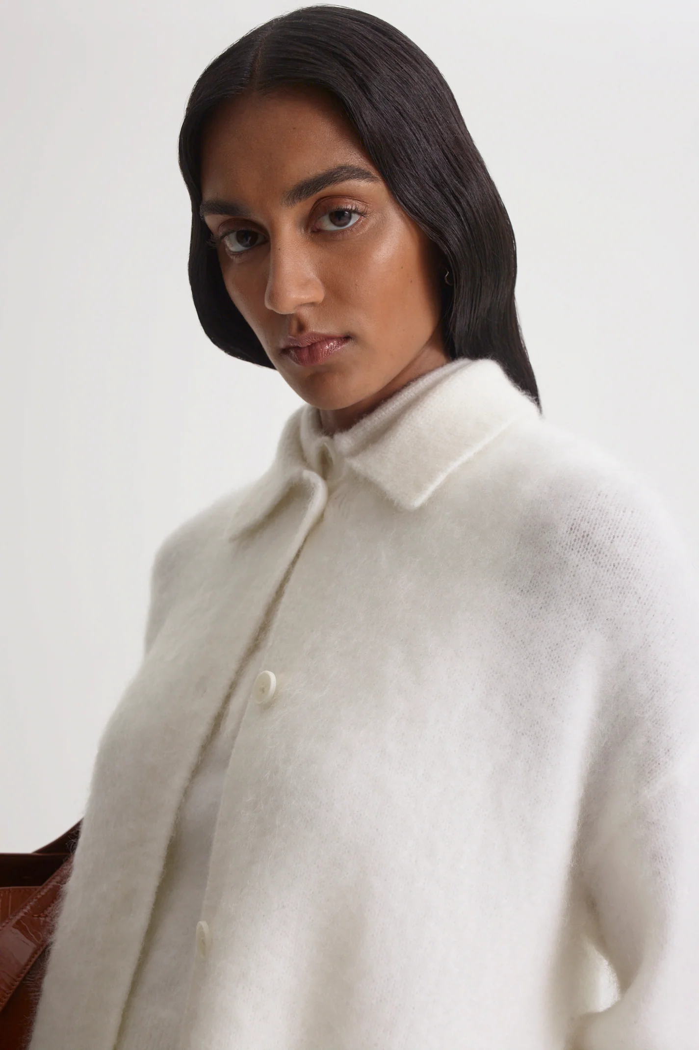 BRUSHED MOHAIR OVERSIZED CARDIGAN - Image 7