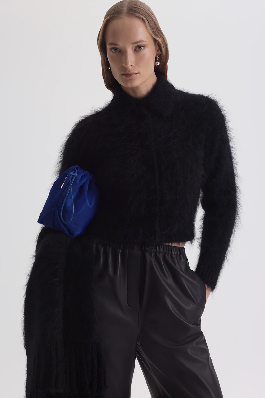 BRUSHED MOHAIR SHIRT CARDIGAN - Image 3