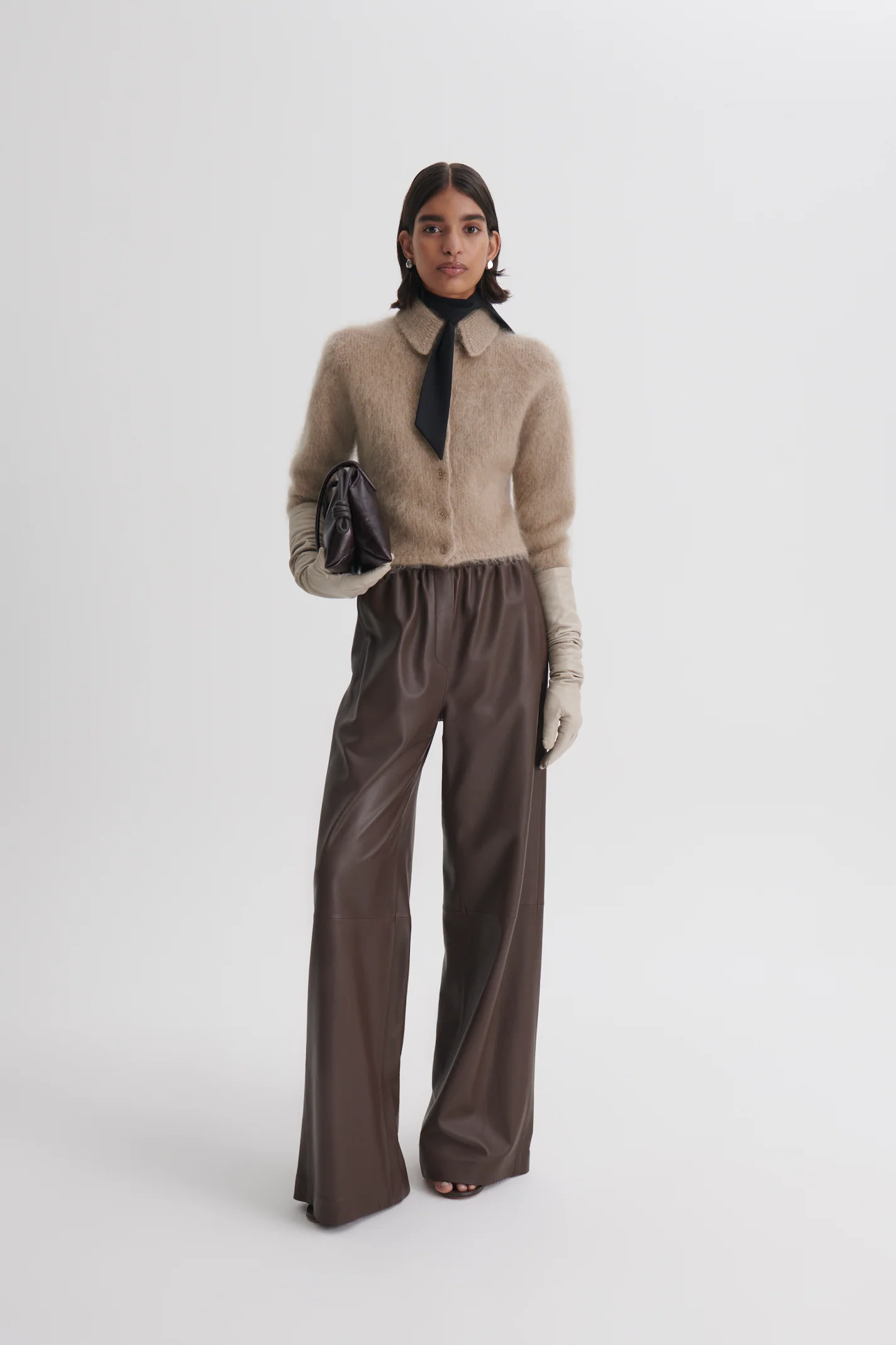 BRUSHED MOHAIR SHIRT CARDIGAN - Image 4