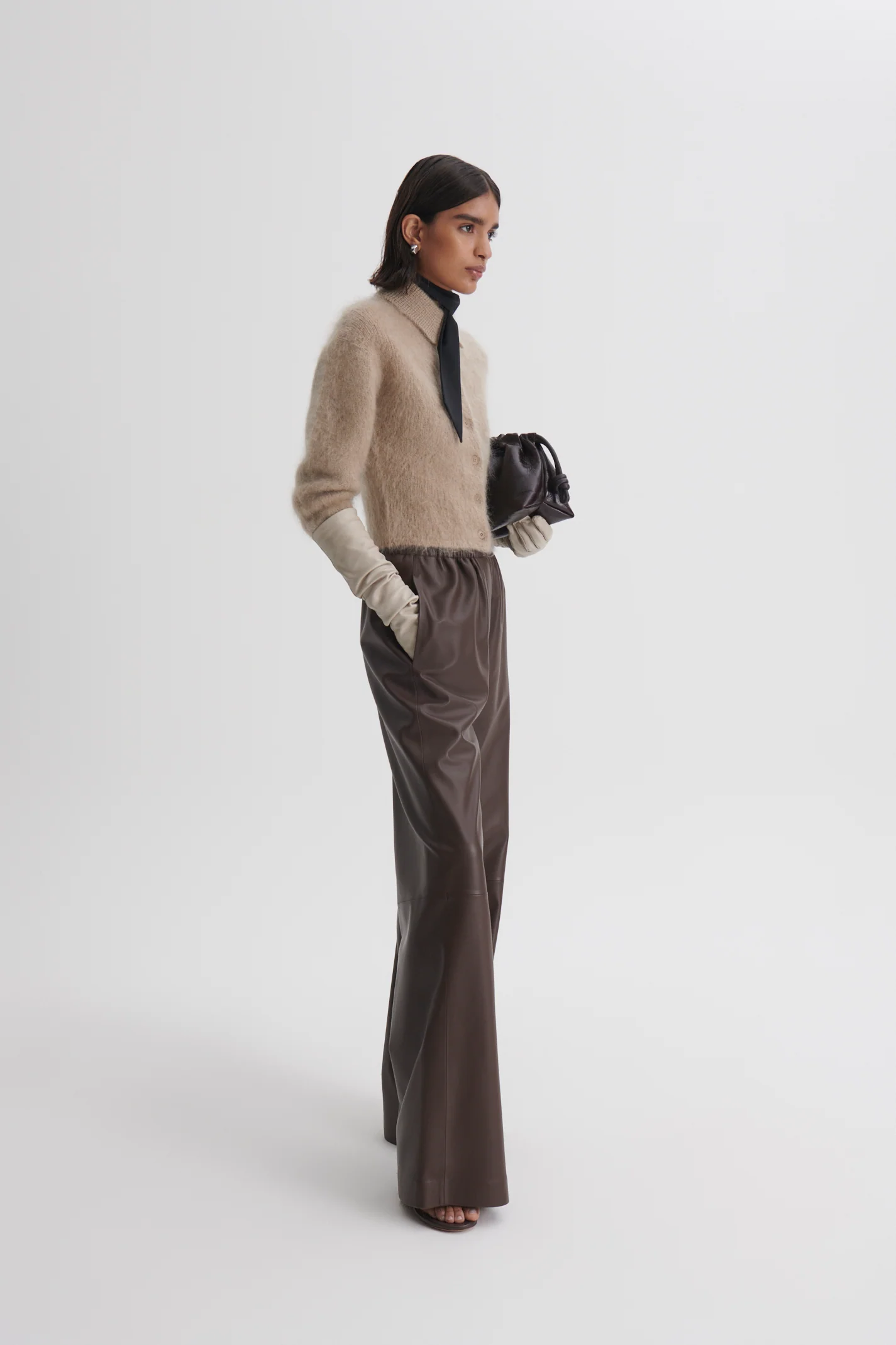 BRUSHED MOHAIR SHIRT CARDIGAN - Image 5