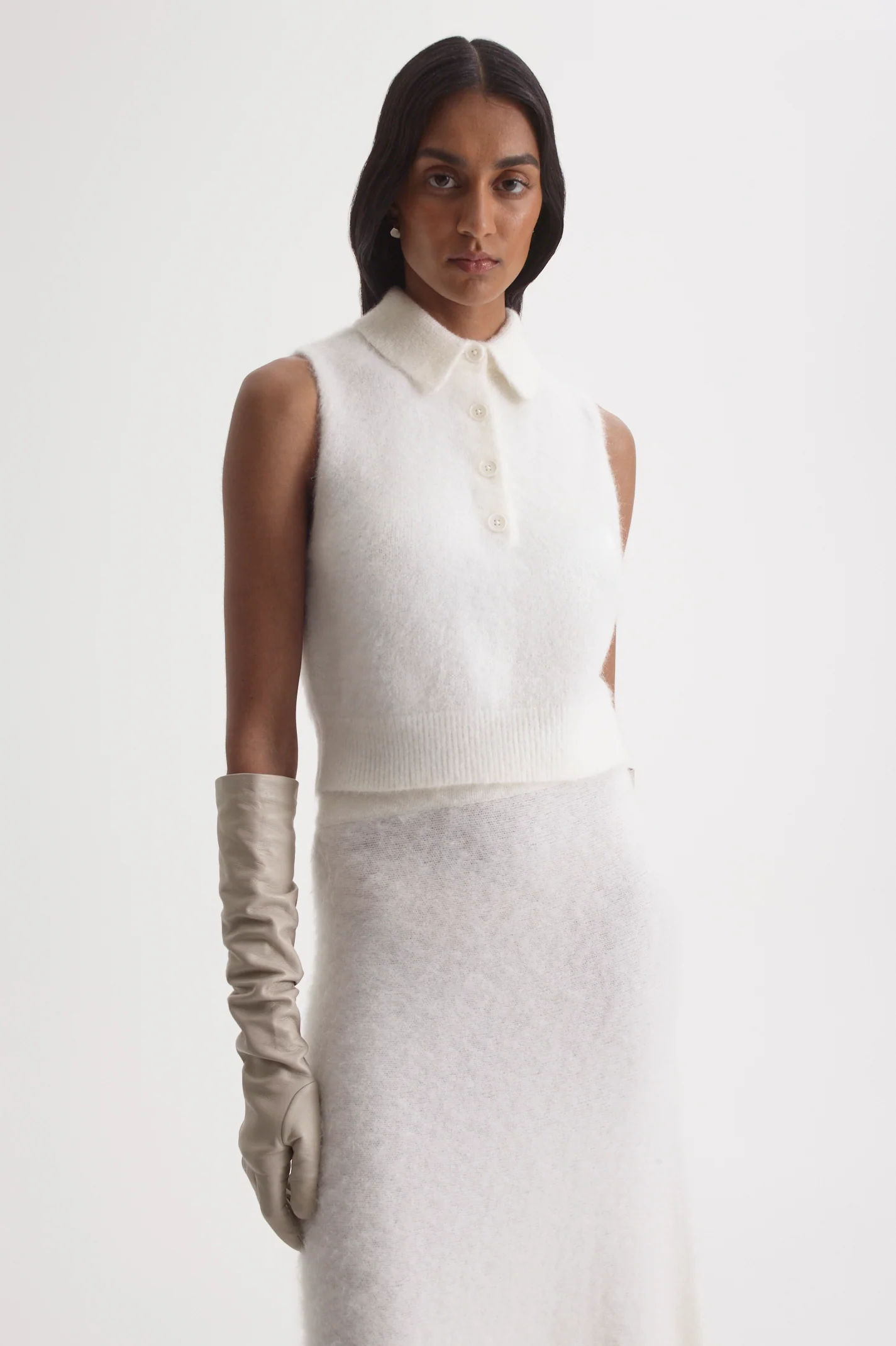 BRUSHED MOHAIR SHIRT TANK - Image 3