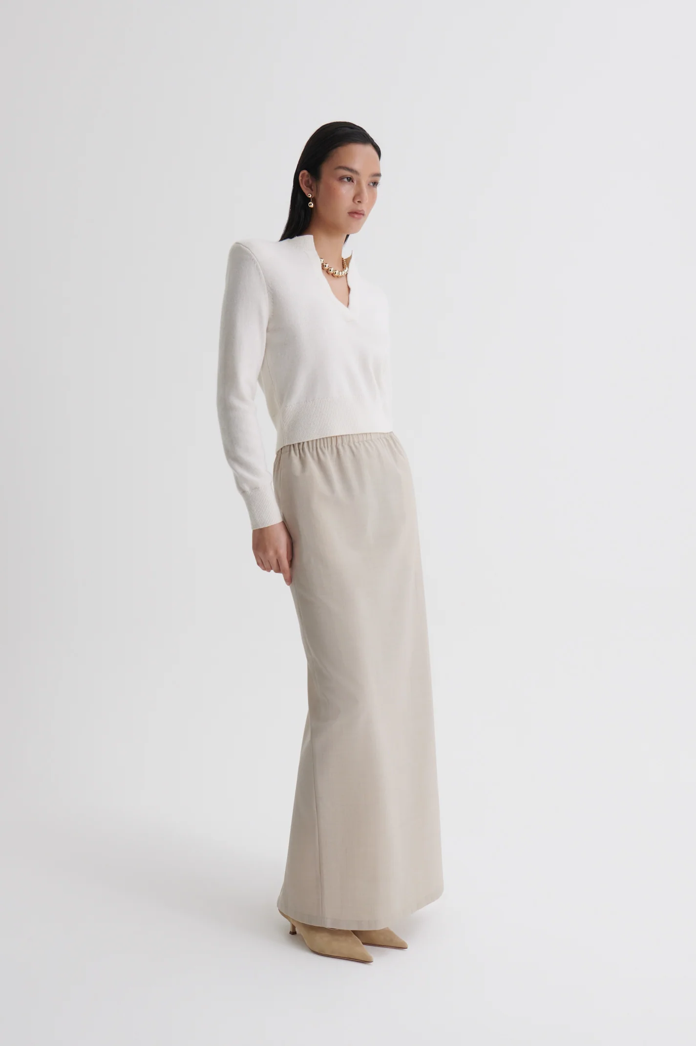 CASHMERE PLACKET SWEATER - Image 5