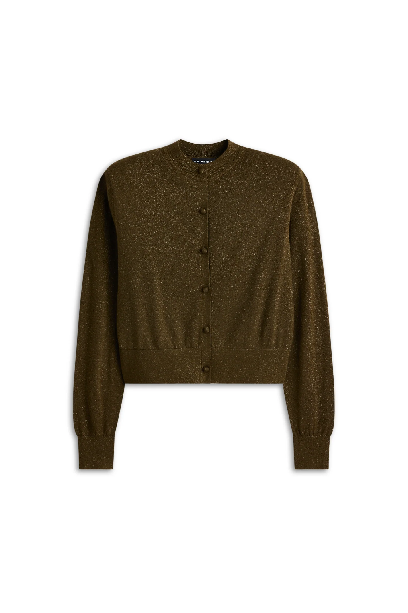 TINSEL SHOULDER PAD CARDIGAN