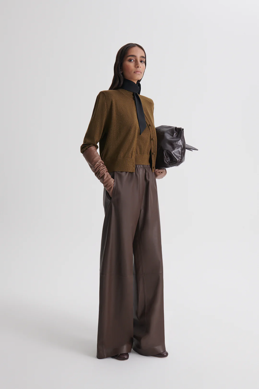 TINSEL SHOULDER PAD CARDIGAN - Image 5