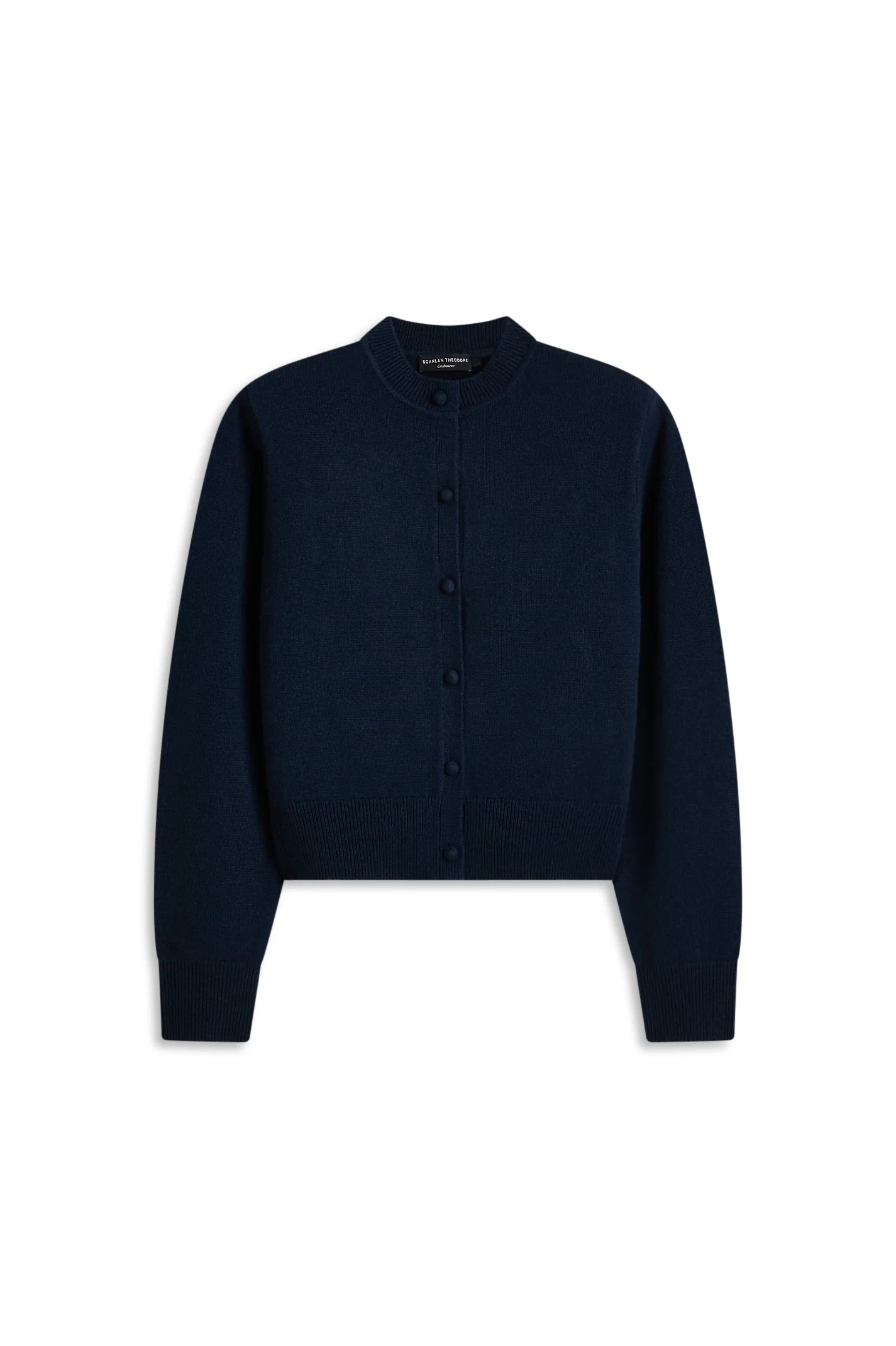 CASHMERE SHOULDER PAD CARDIGAN