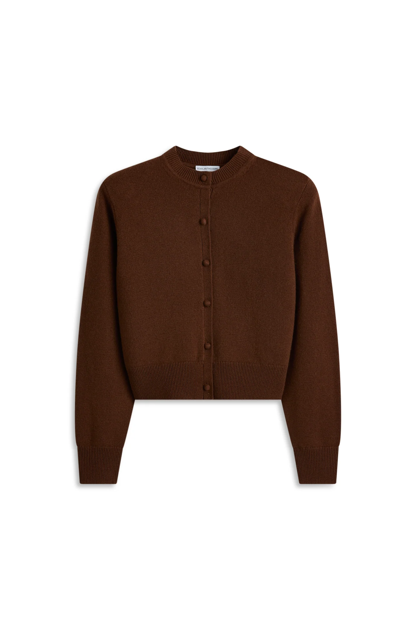 CASHMERE SHOULDER PAD CARDIGAN