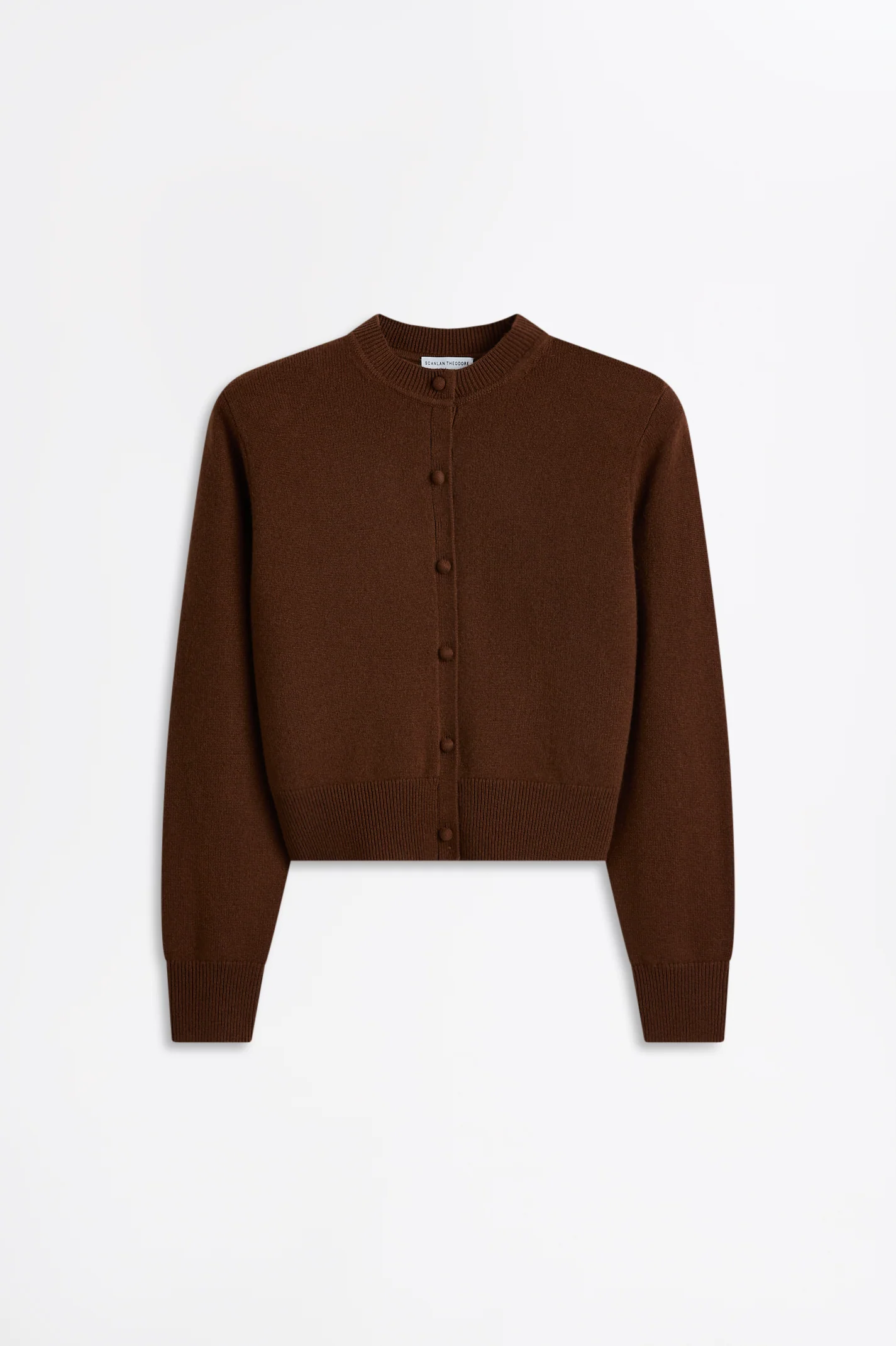 CASHMERE SHOULDER PAD CARDIGAN - Image 2