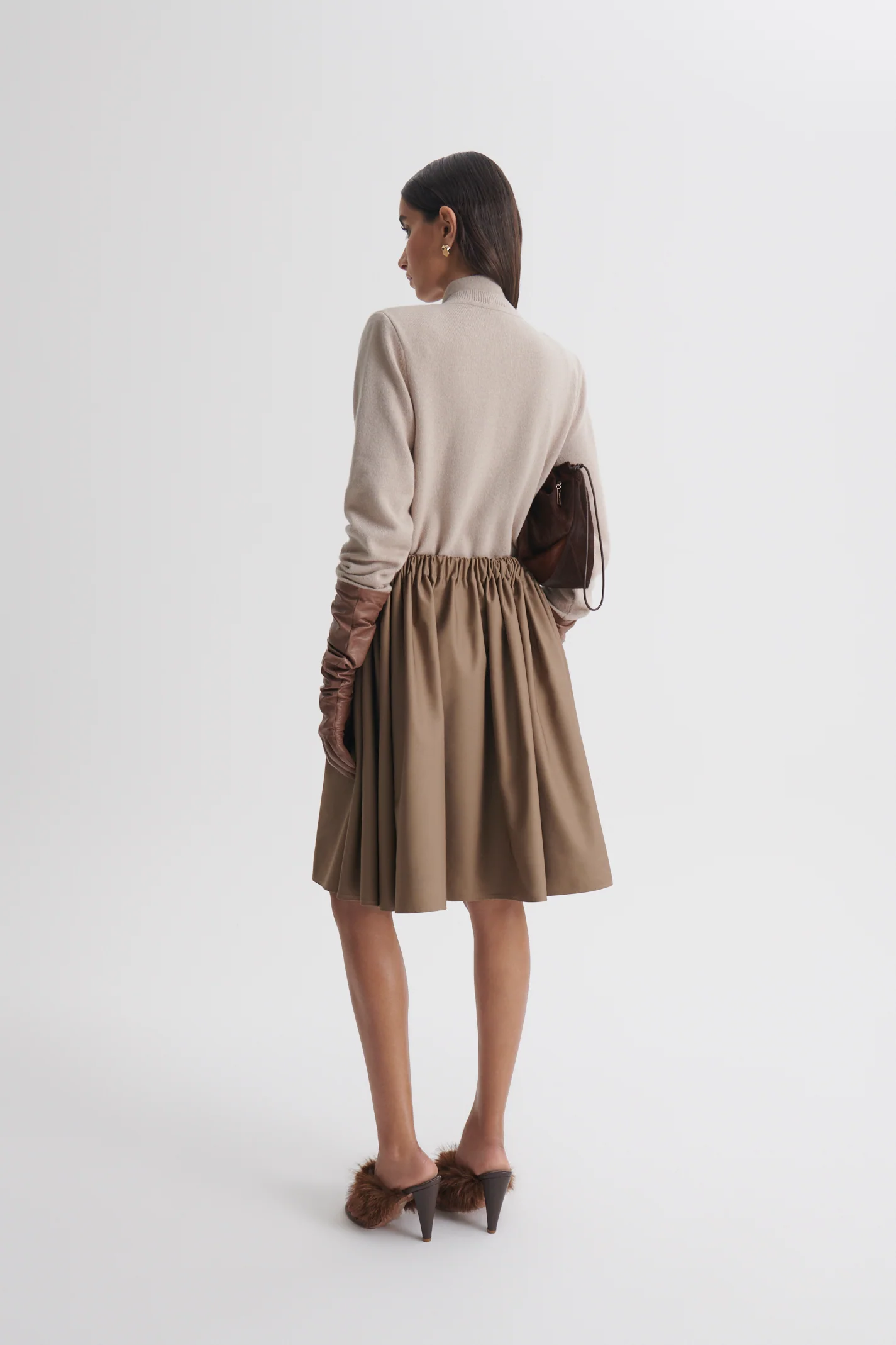 CASHMERE SHOULDER PAD CARDIGAN - Image 6