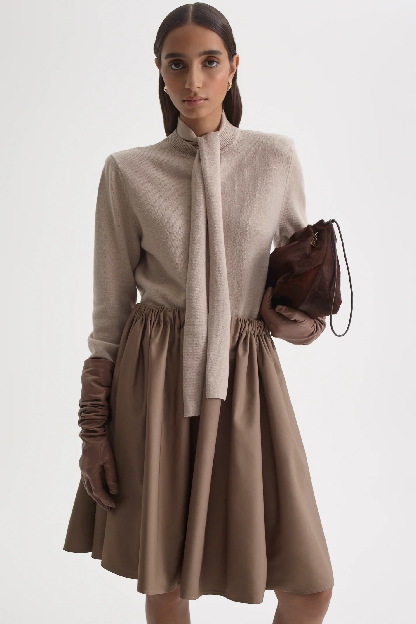 CASHMERE SHOULDER PAD CARDIGAN - Image 7