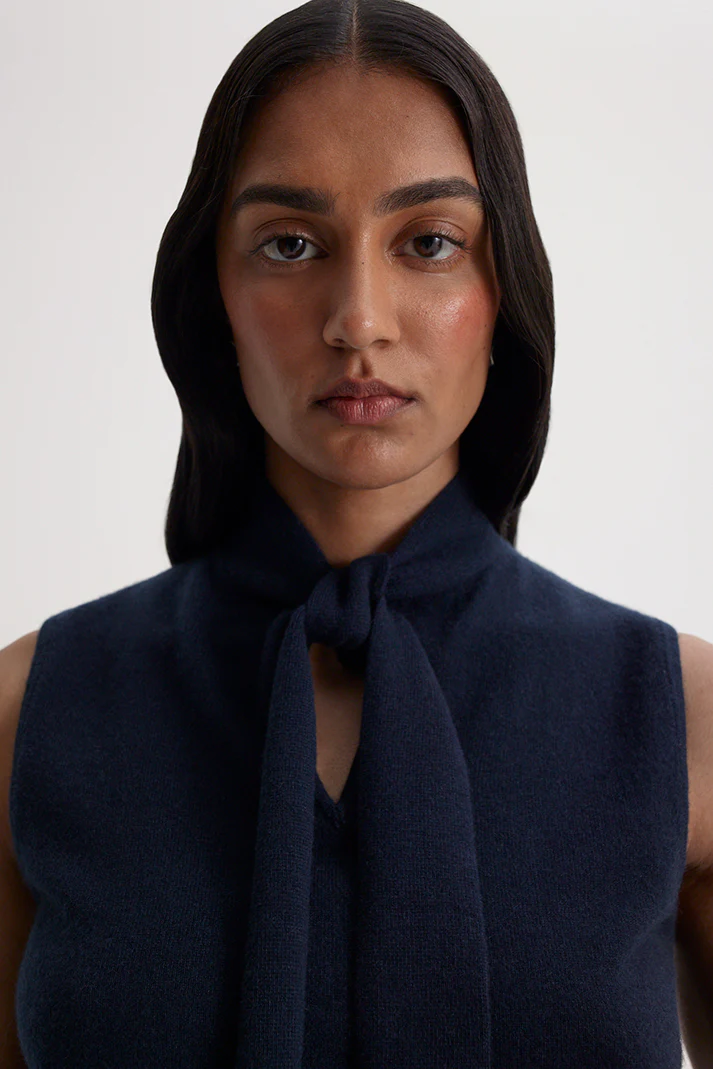 CASHMERE TIE SLEEVELESS TANK - Image 7