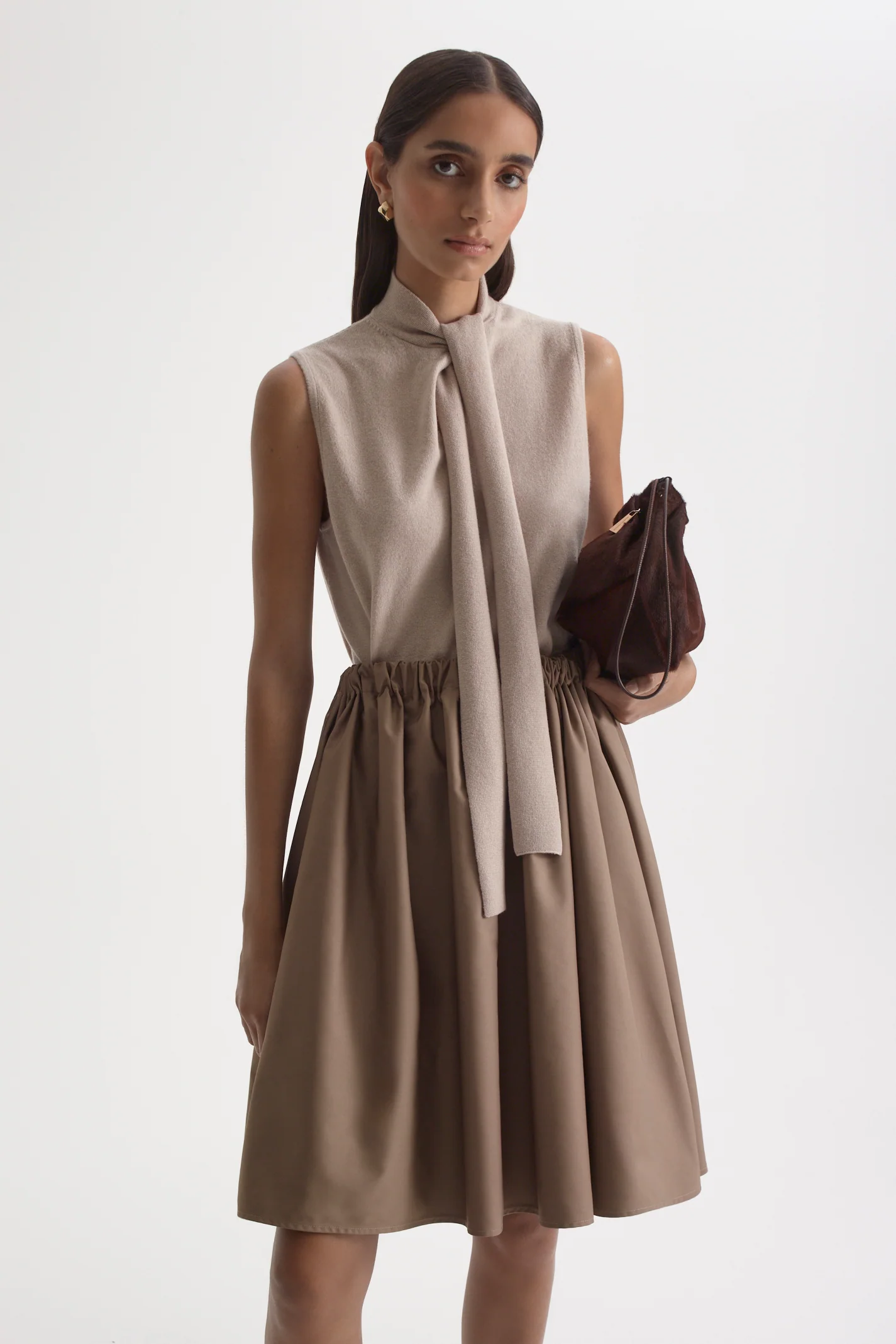 CASHMERE TIE SLEEVELESS TANK - Image 3