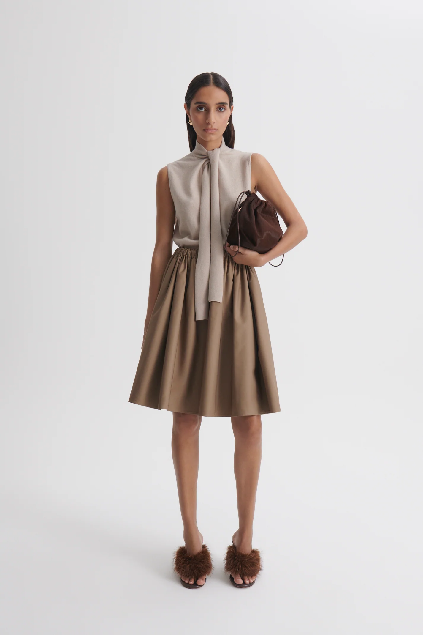 CASHMERE TIE SLEEVELESS TANK - Image 4