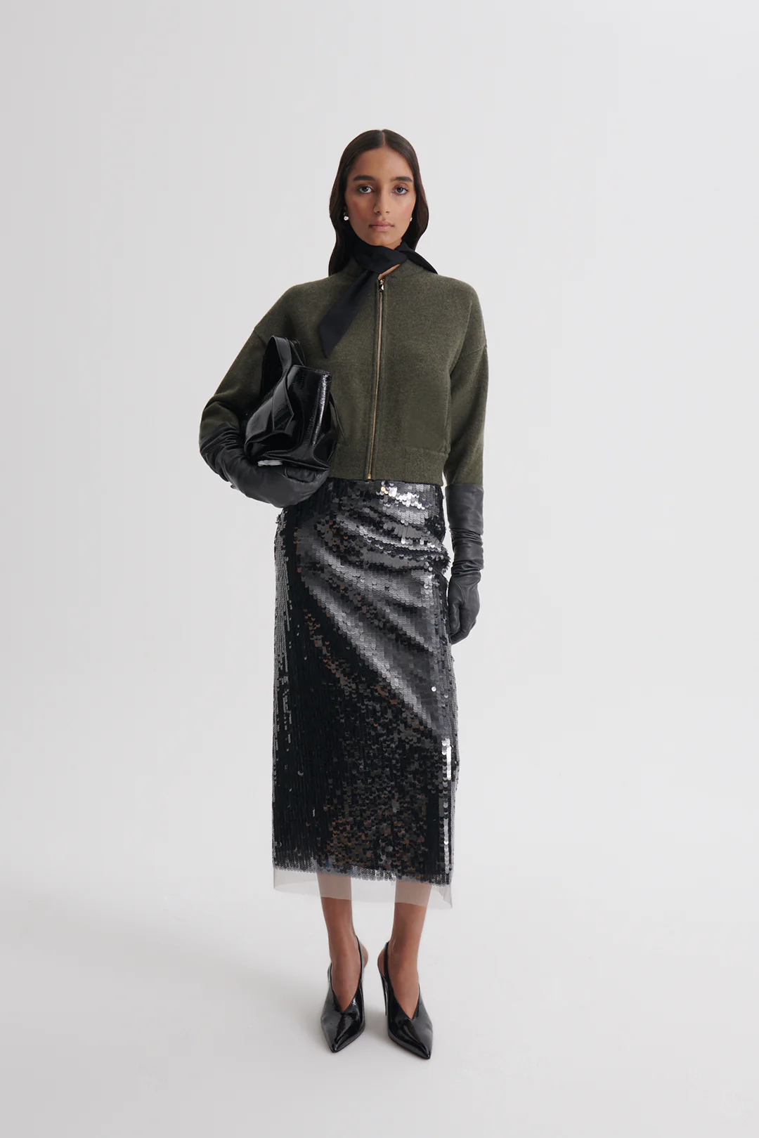 CASHMERE WOOL CREW BOMBER - Image 4