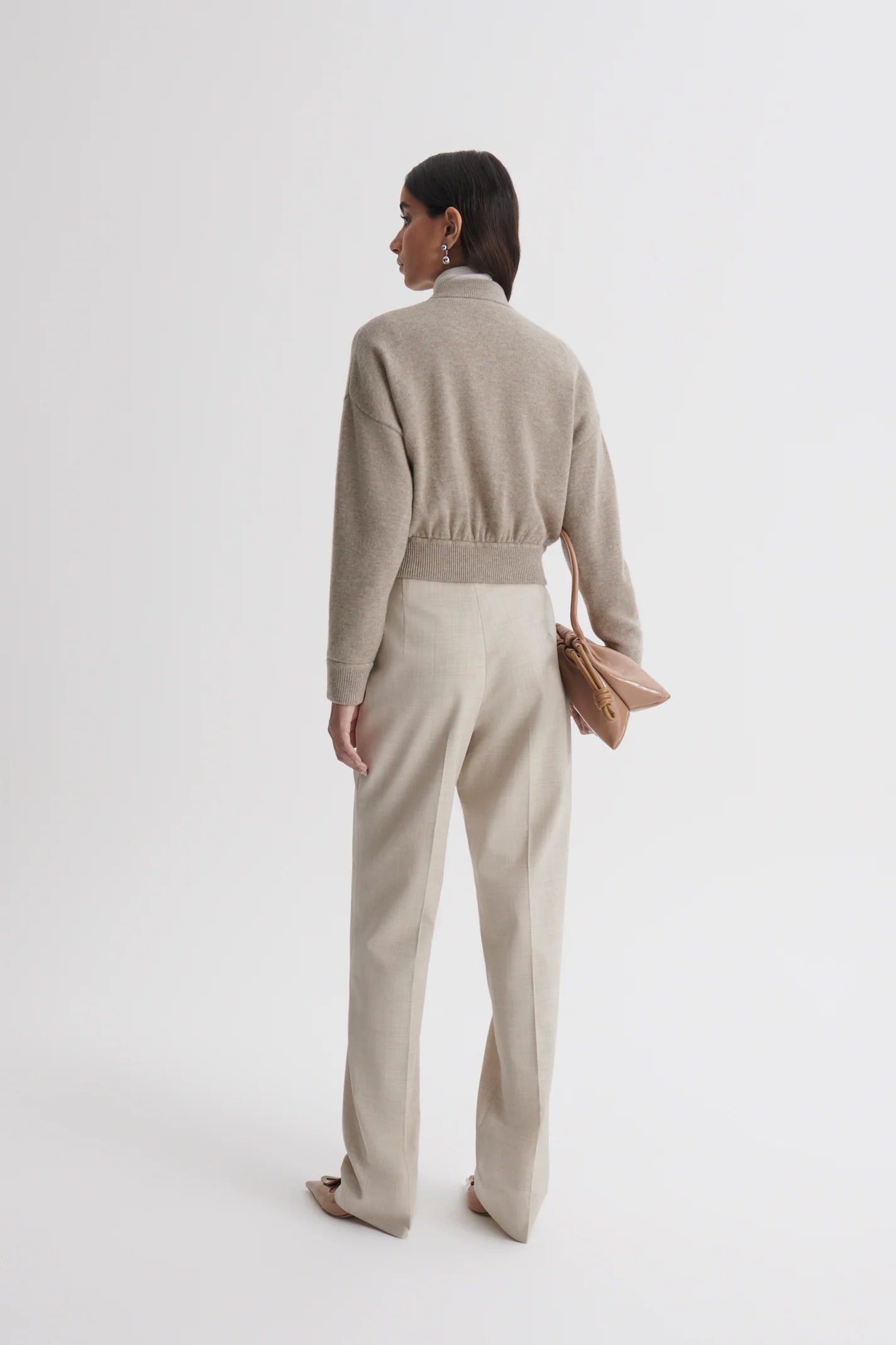 CASHMERE WOOL CREW BOMBER - Image 6