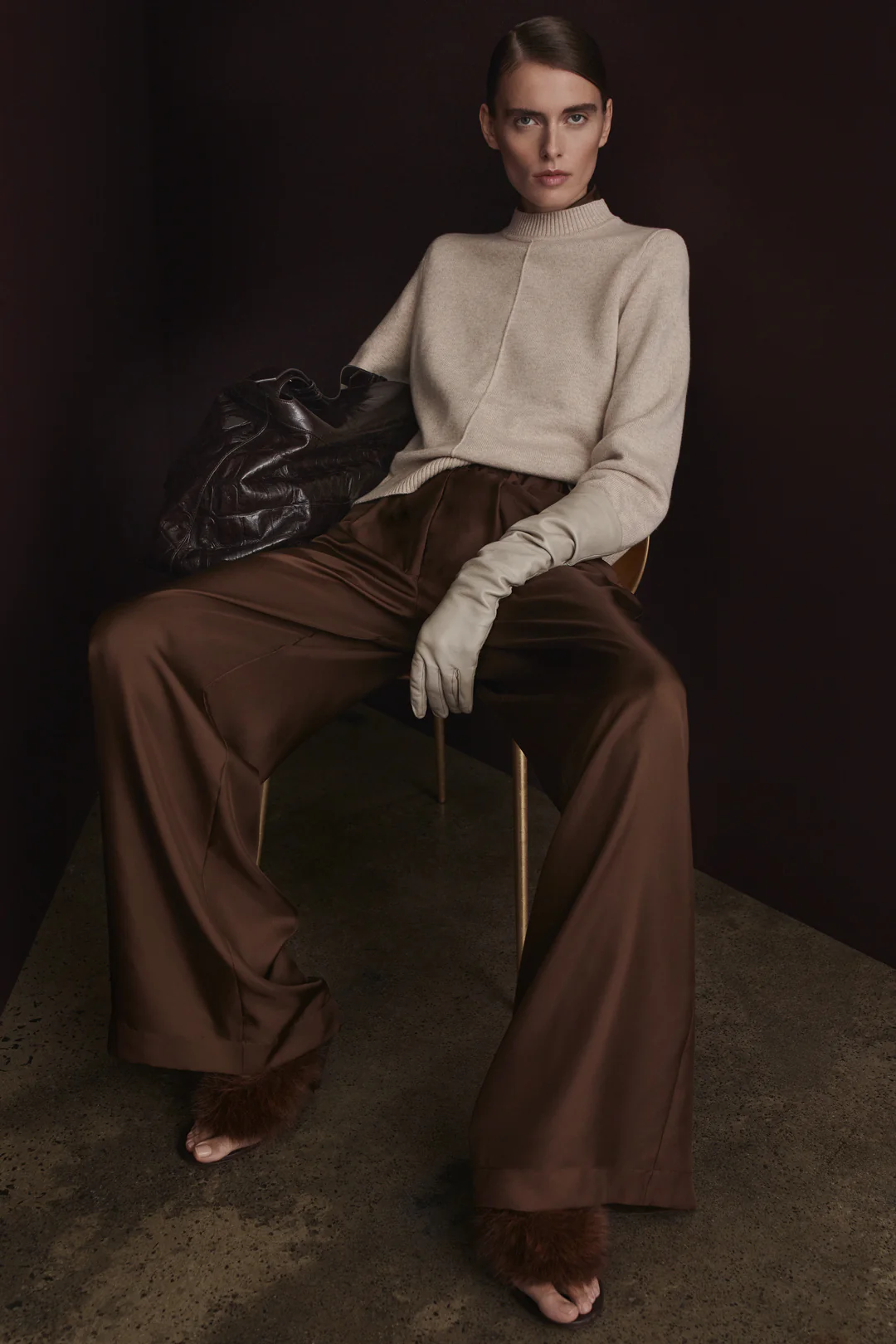 CASHMERE WOOL CREW SWEATER - Image 3