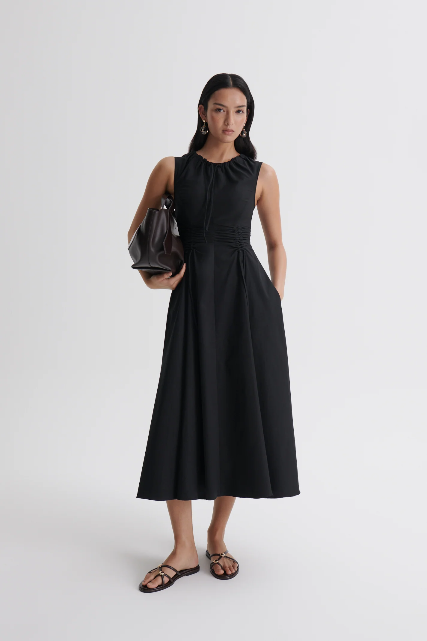 COTTON SATEEN CARGO DRESS - Image 3