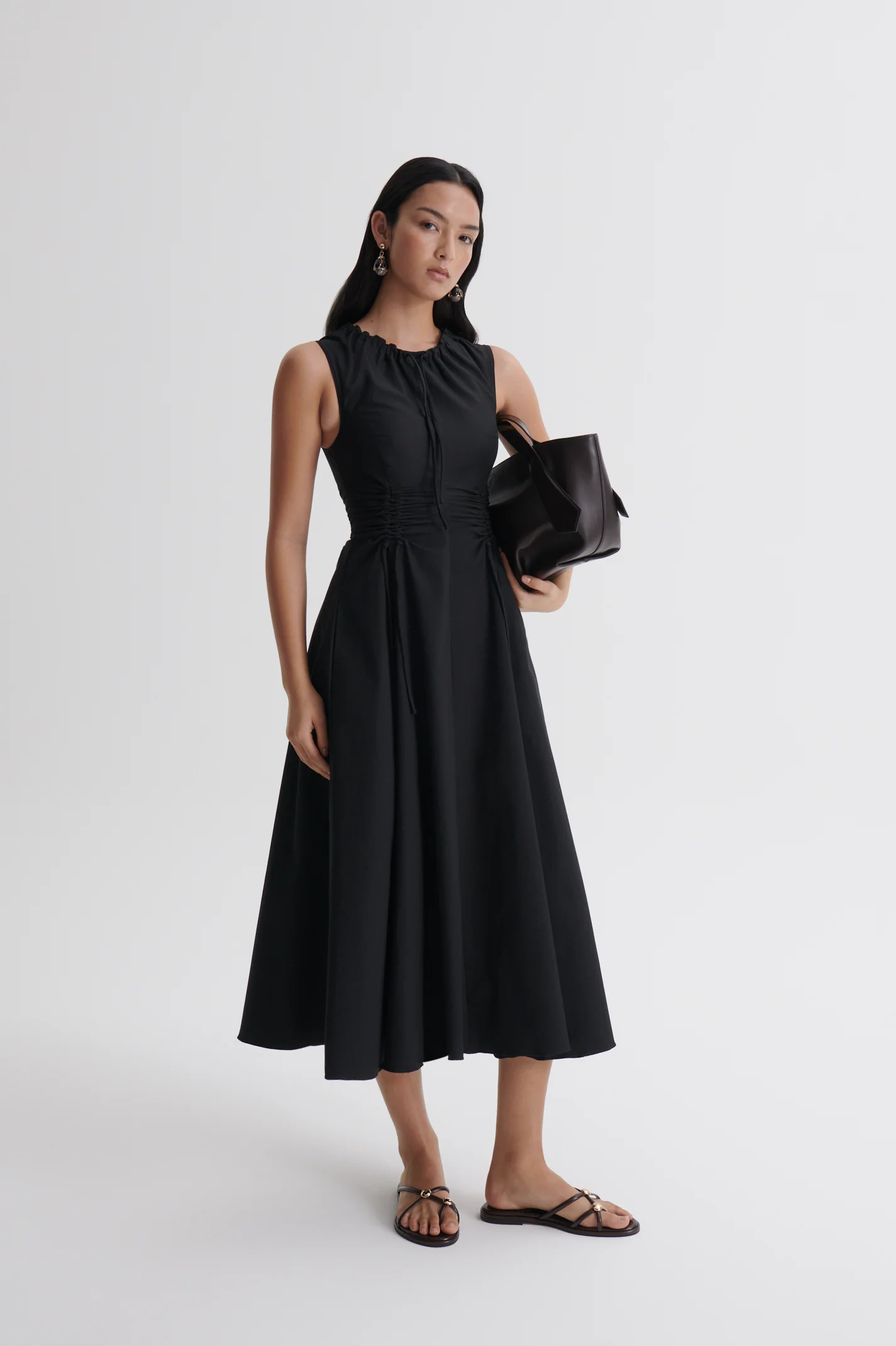 COTTON SATEEN CARGO DRESS - Image 4