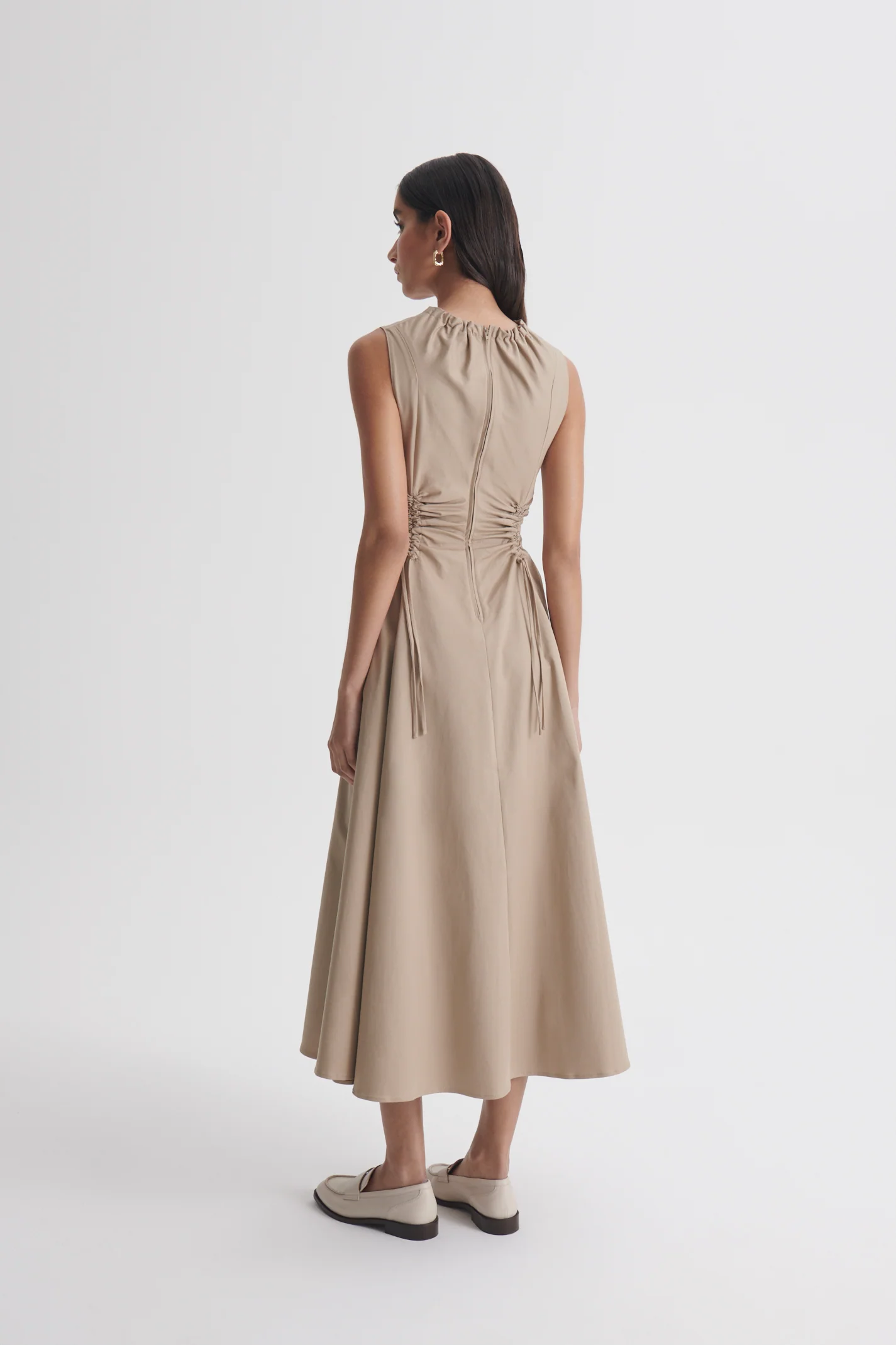 COTTON SATEEN CARGO DRESS - Image 6