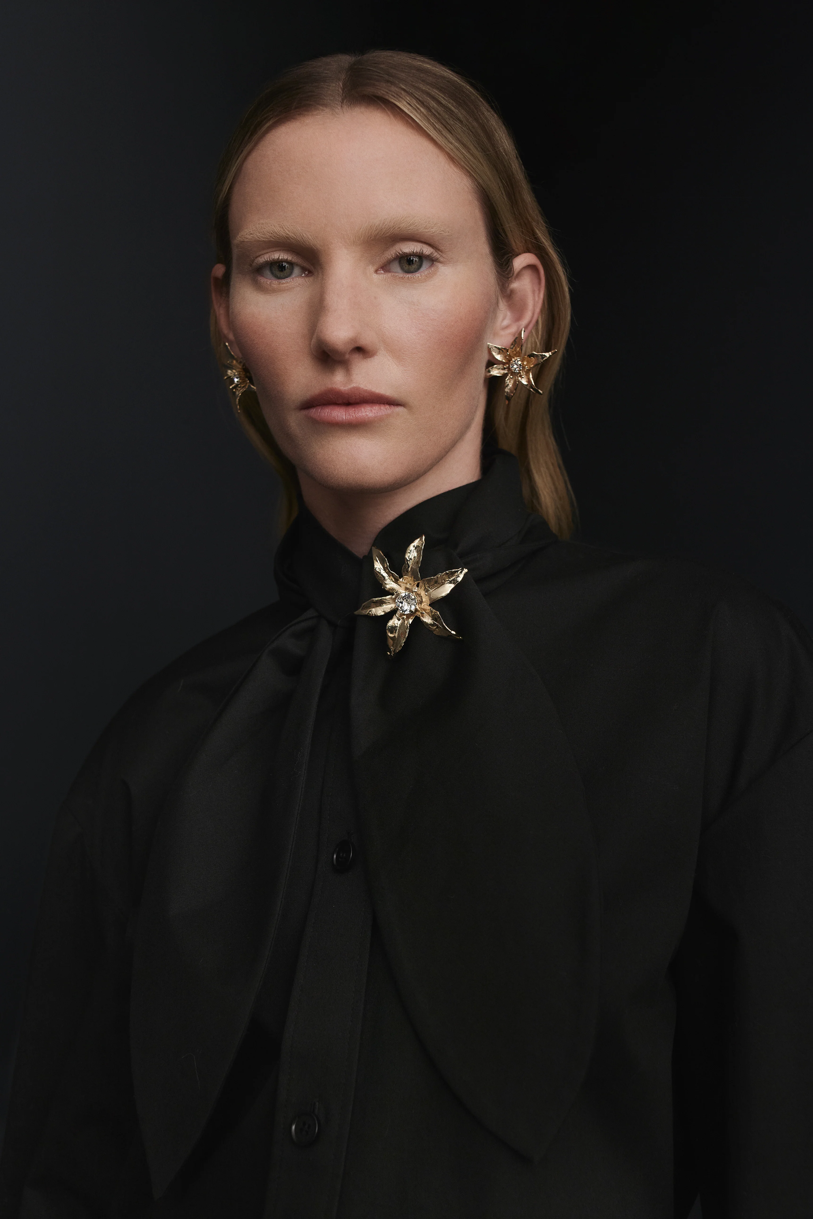 COTTON SATEEN CRAVAT SHIRT - Image 3