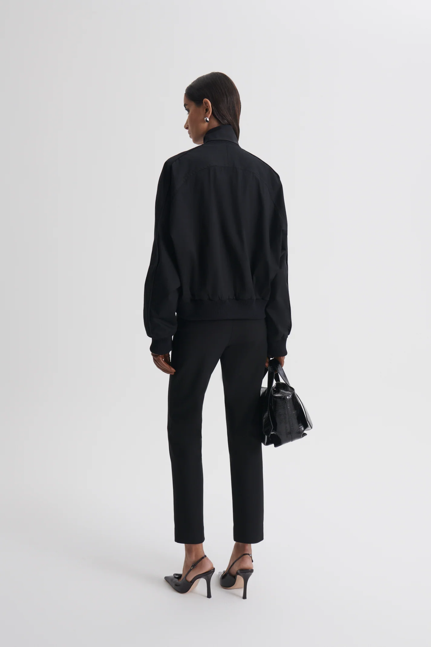 COTTON SATEEN PIPED BOMBER - Image 6