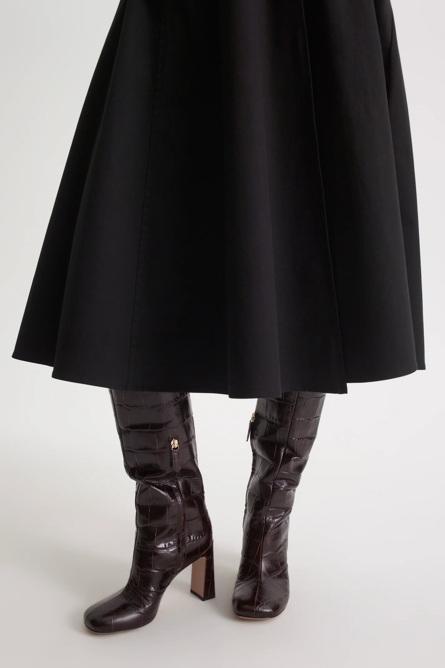 COTTON SATEEN TRENCH SKIRT - Image 7