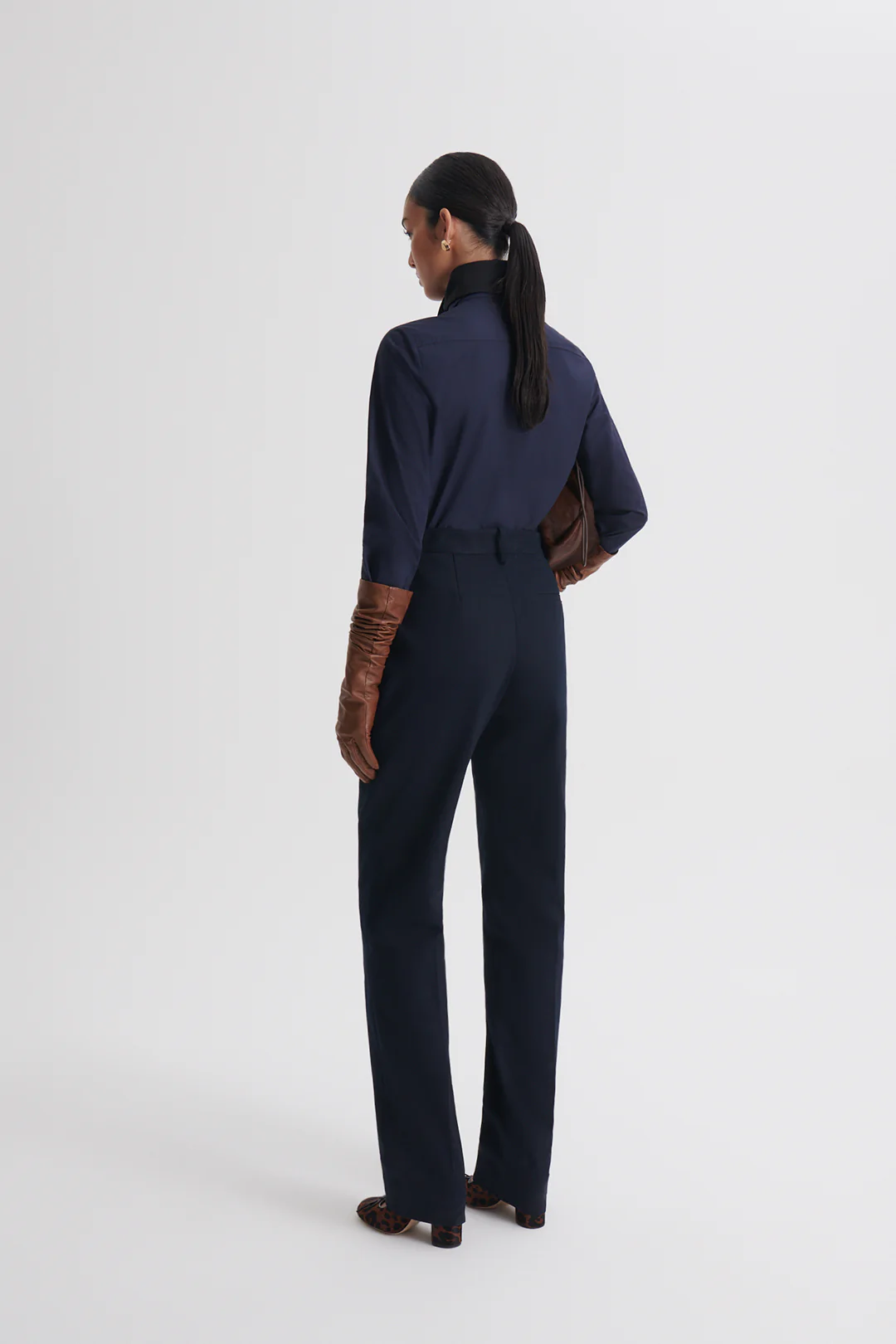 COTTON SLIM LEG TROUSER - Image 5