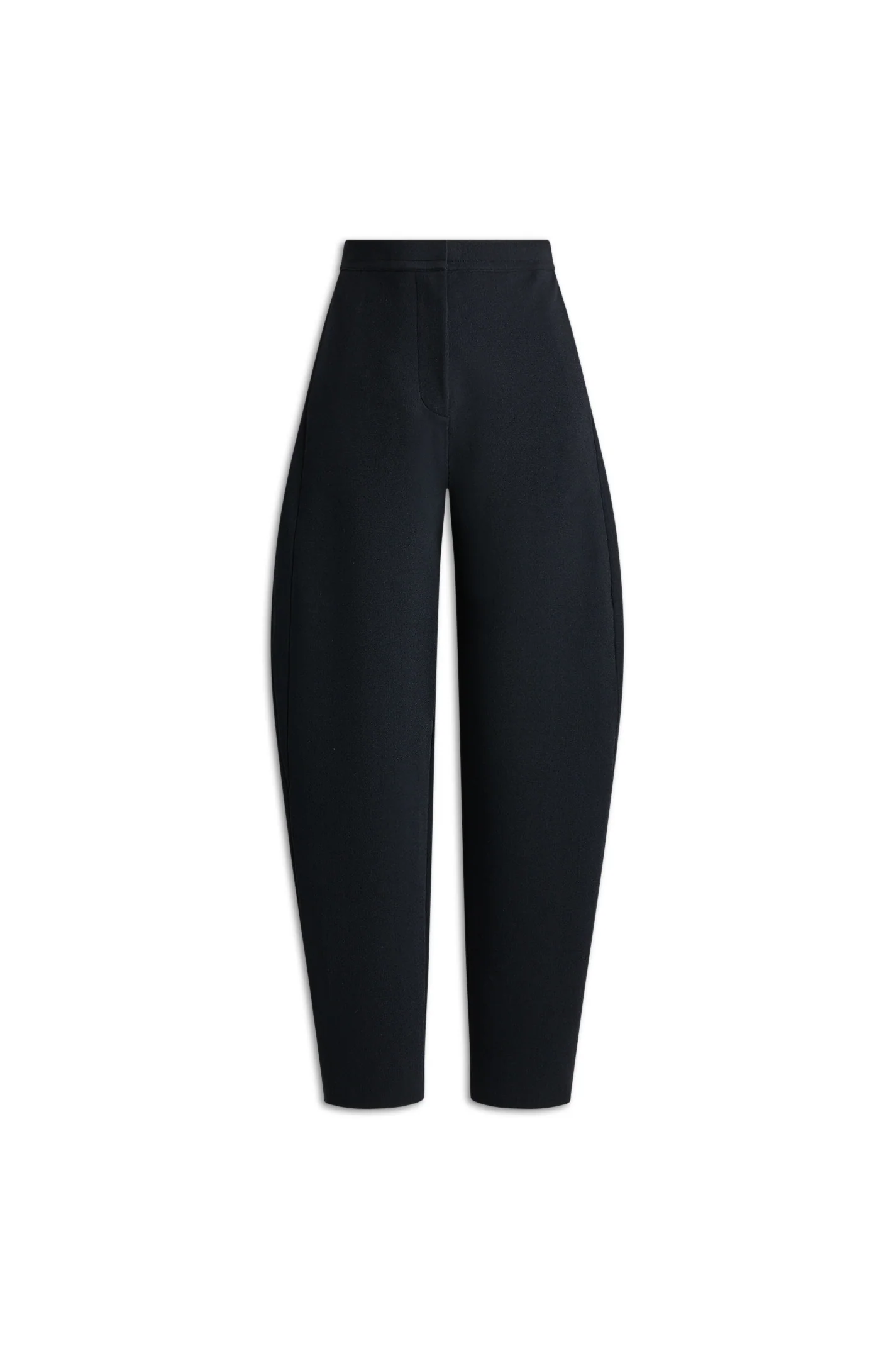 CREPE KNIT BARREL TROUSER