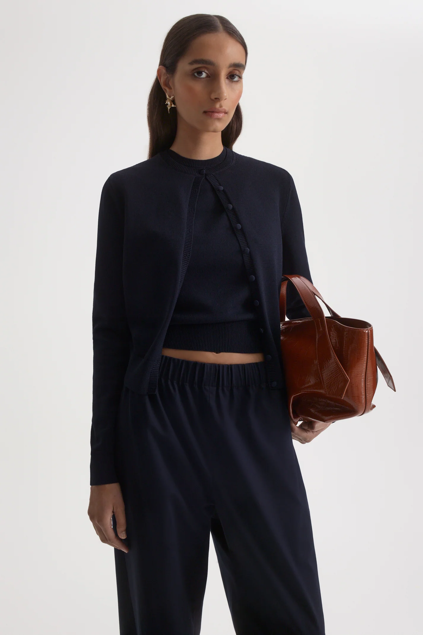 CREPE KNIT CARDIGAN - Image 6
