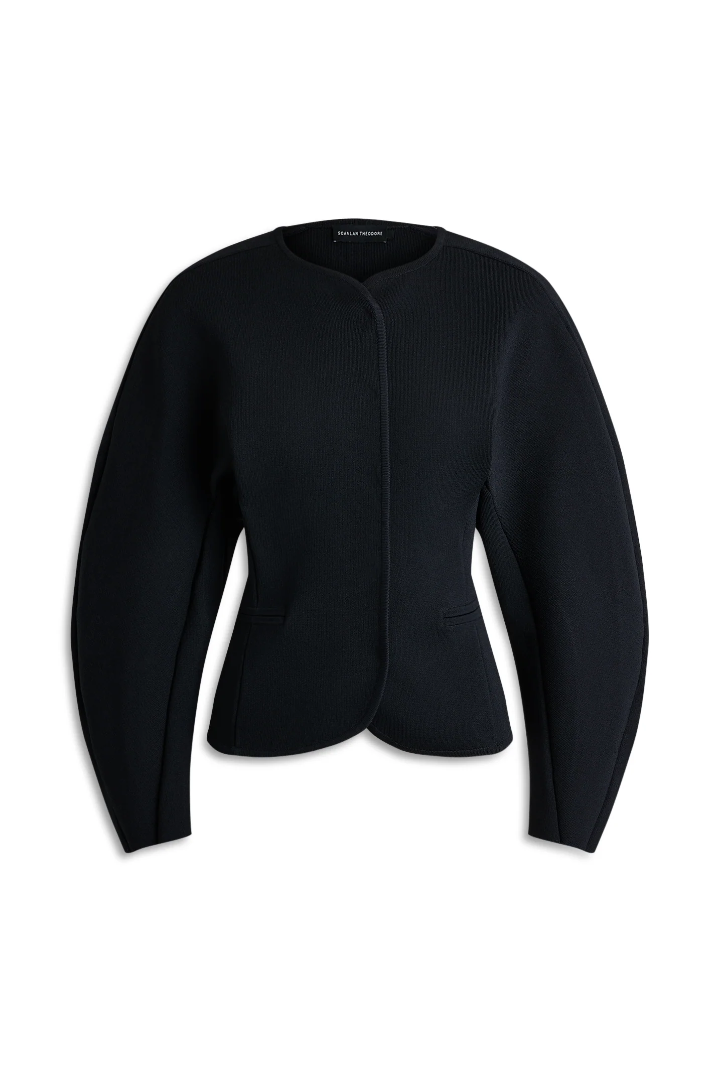 CREPE KNIT COCOON SLEEVE JACKET