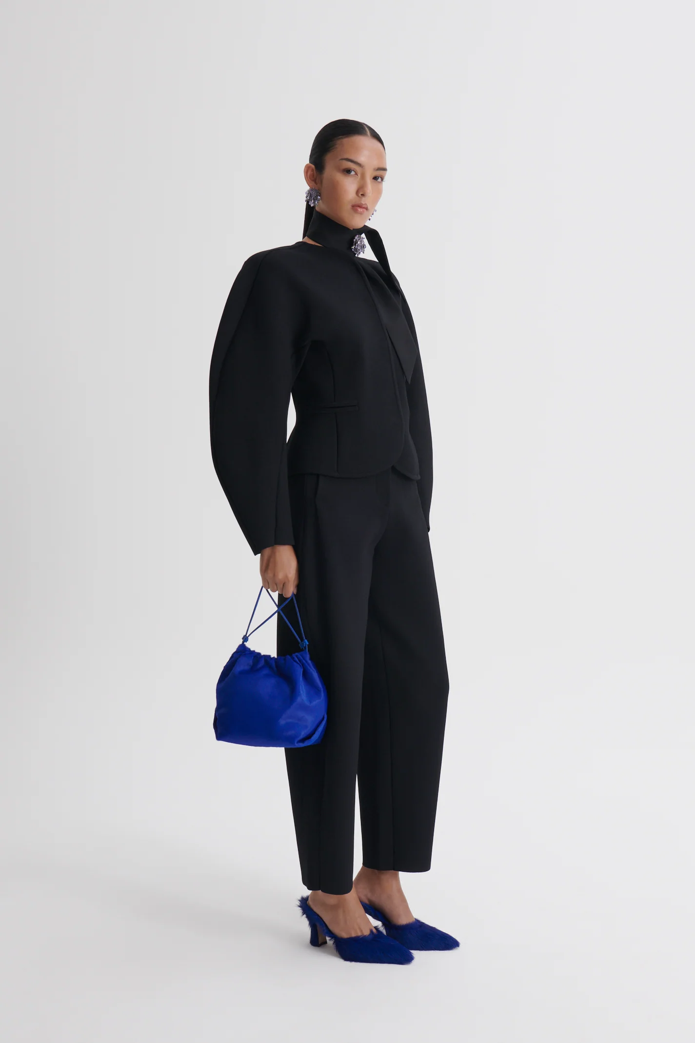 CREPE KNIT COCOON SLEEVE JACKET - Image 5