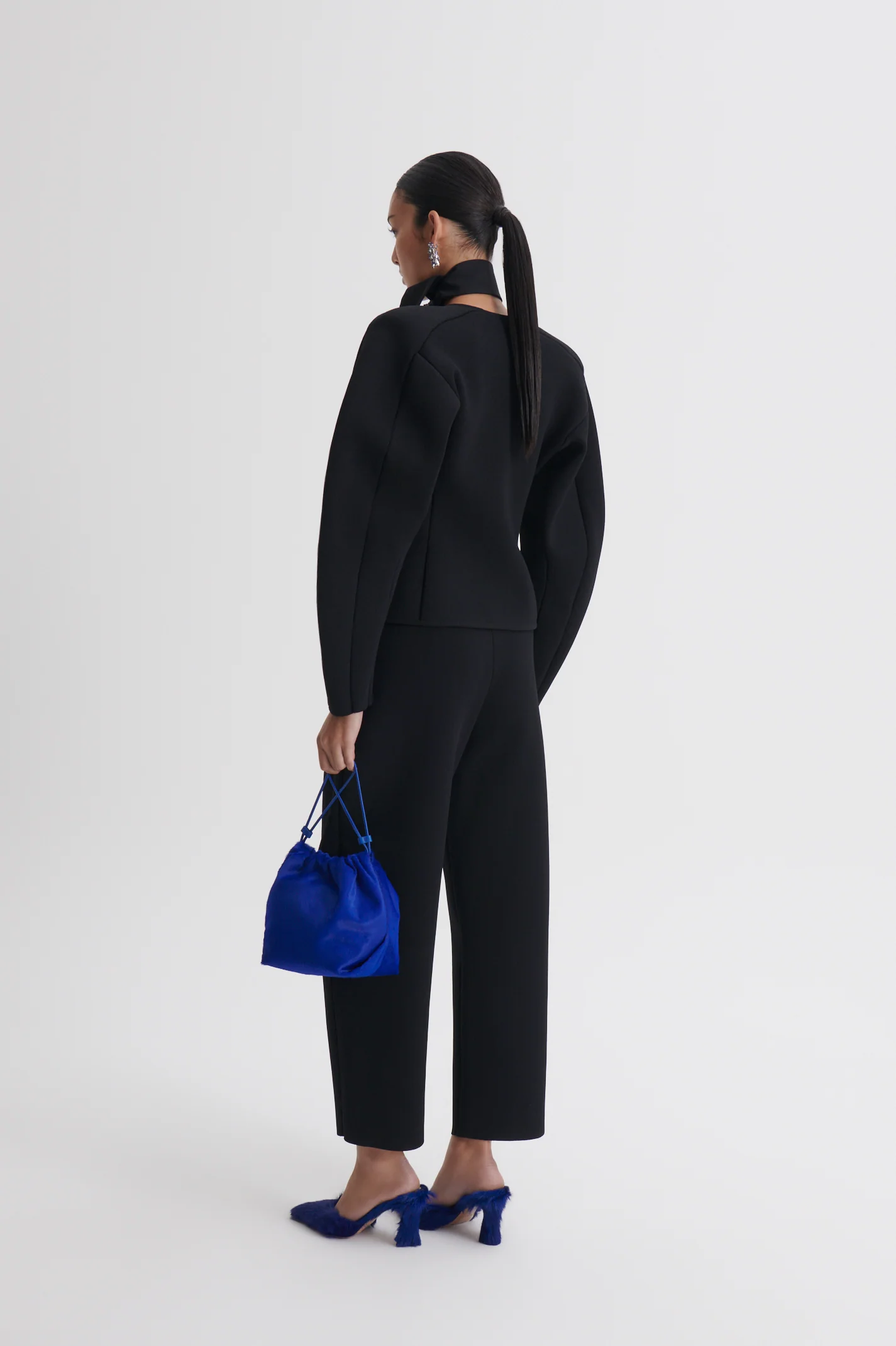 CREPE KNIT COCOON SLEEVE JACKET - Image 6