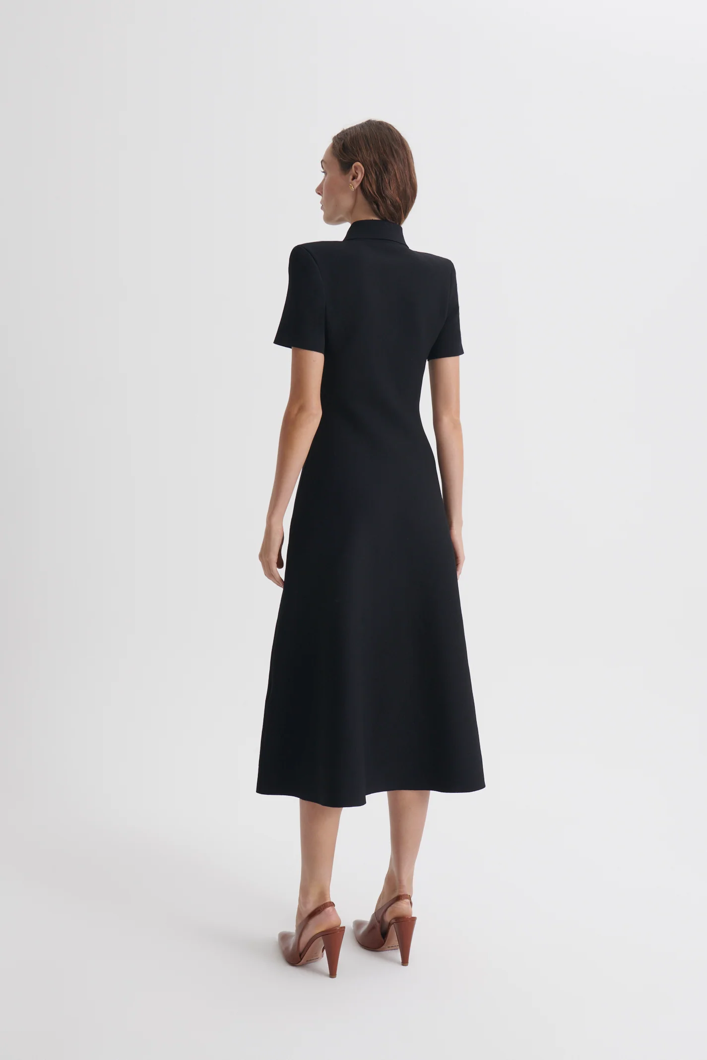 CREPE KNIT POPPY SHIRT DRESS - Image 6