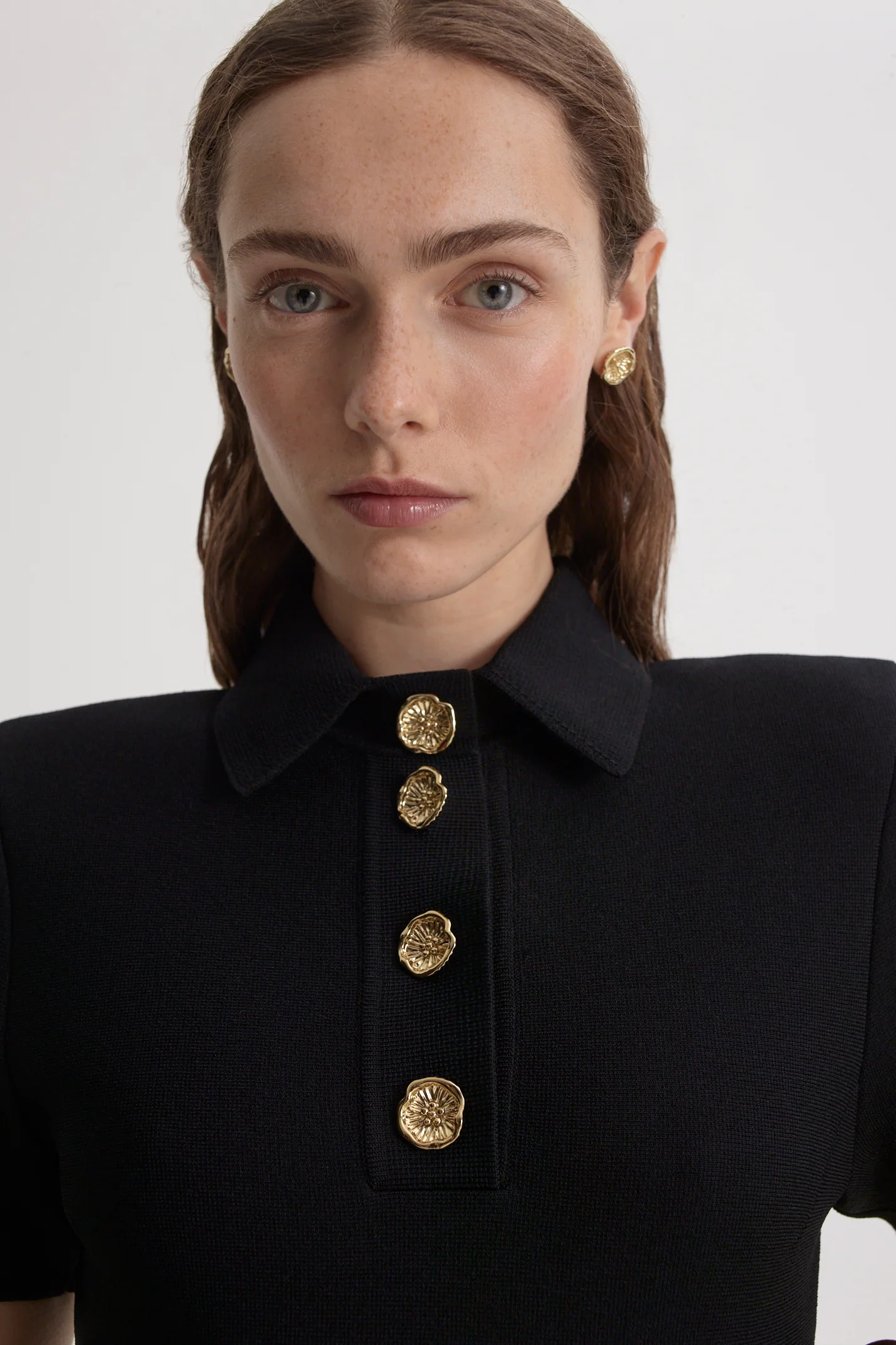 CREPE KNIT POPPY SHIRT DRESS - Image 8