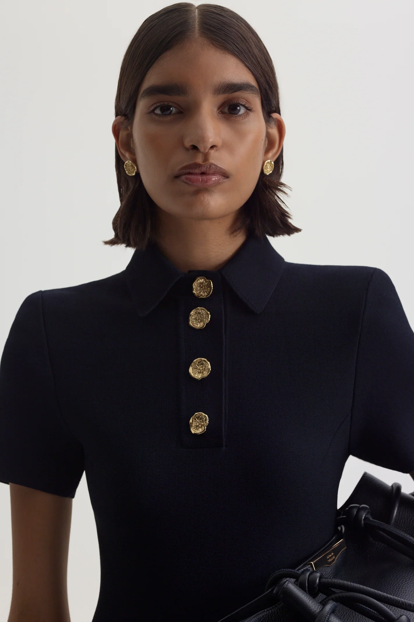 CREPE KNIT POPPY SHIRT DRESS - Image 7