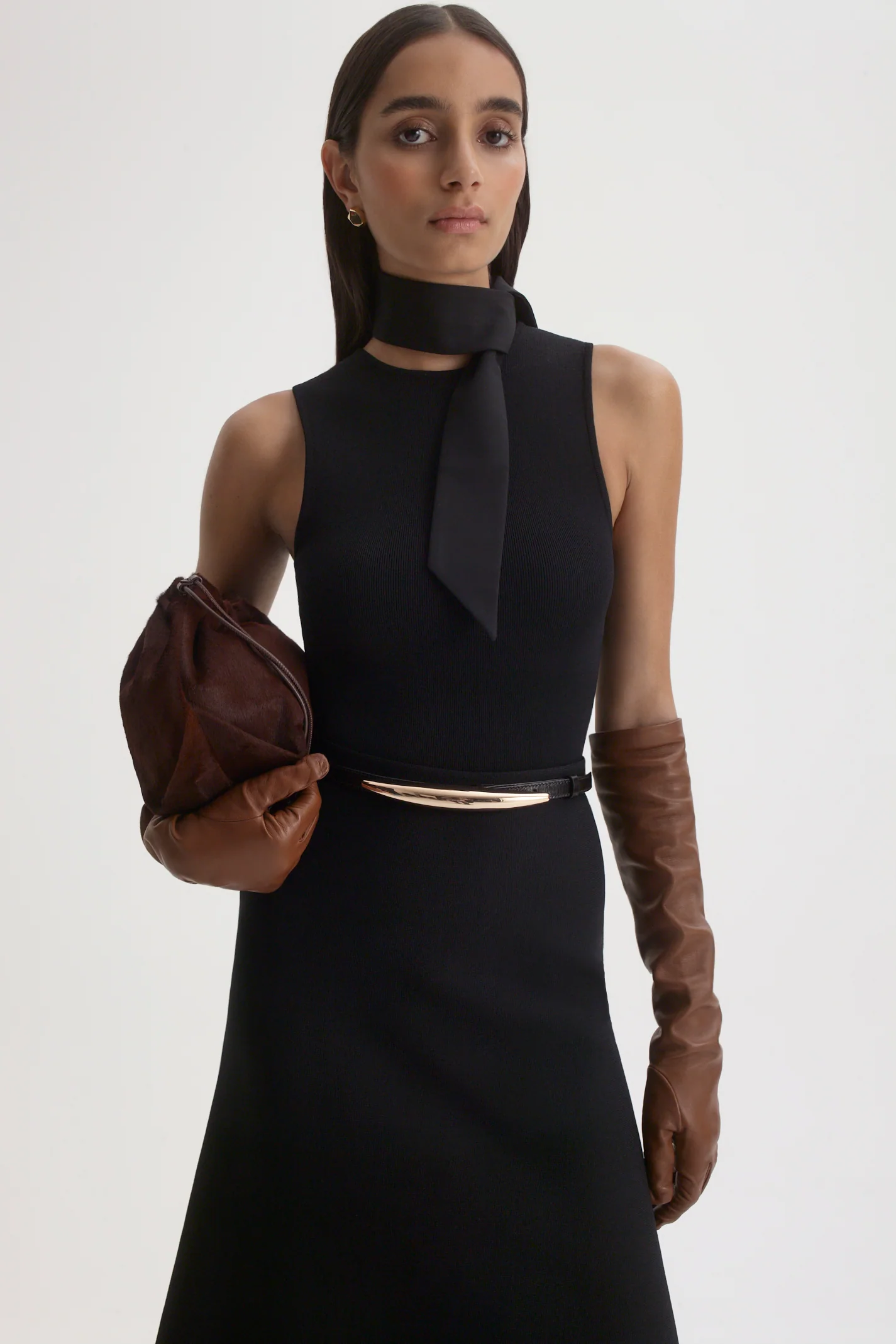 CREPE KNIT SOFT HEM SKIRT - Image 7