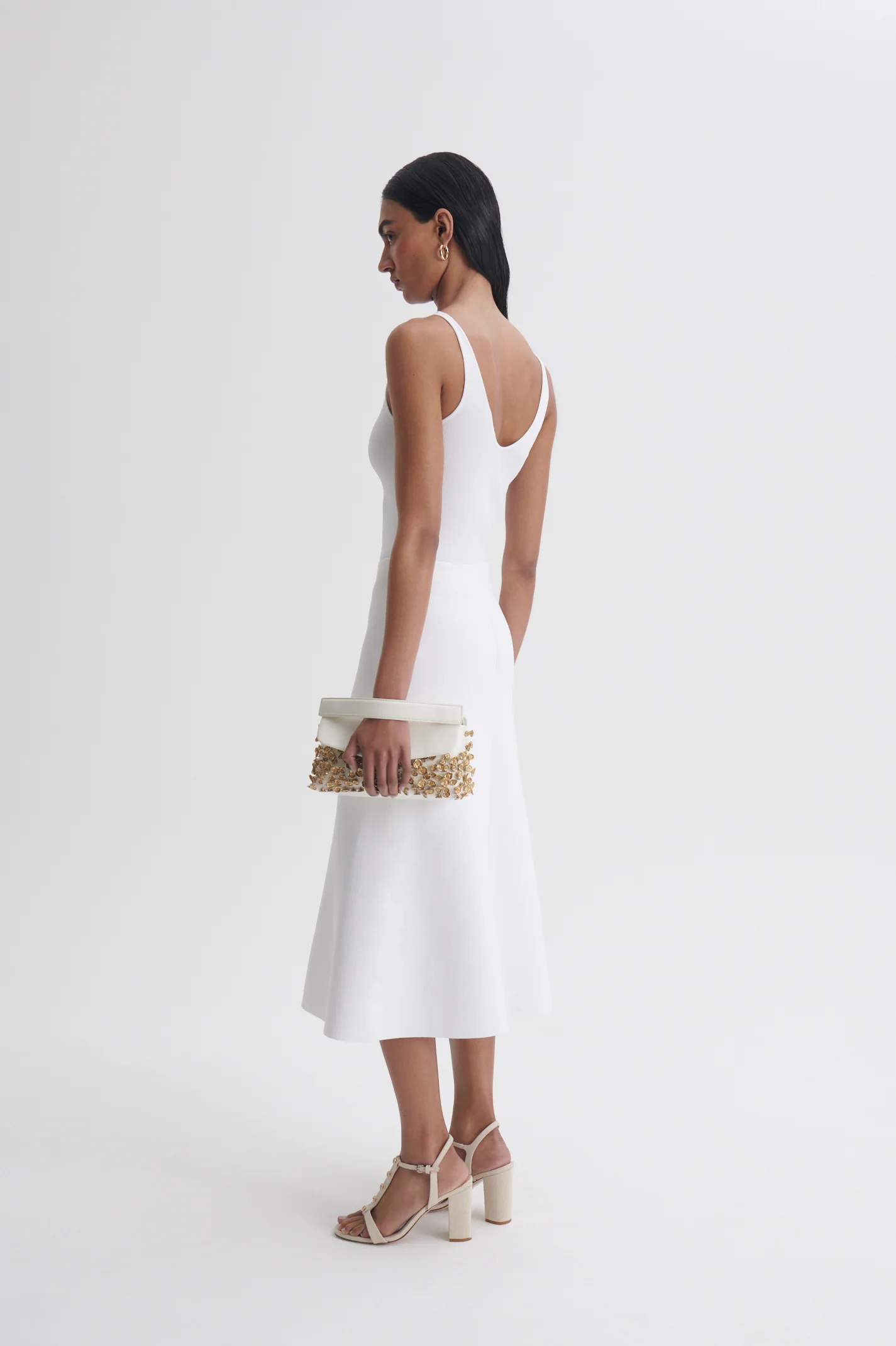 CREPE KNIT SOFT HEM SKIRT - Image 5