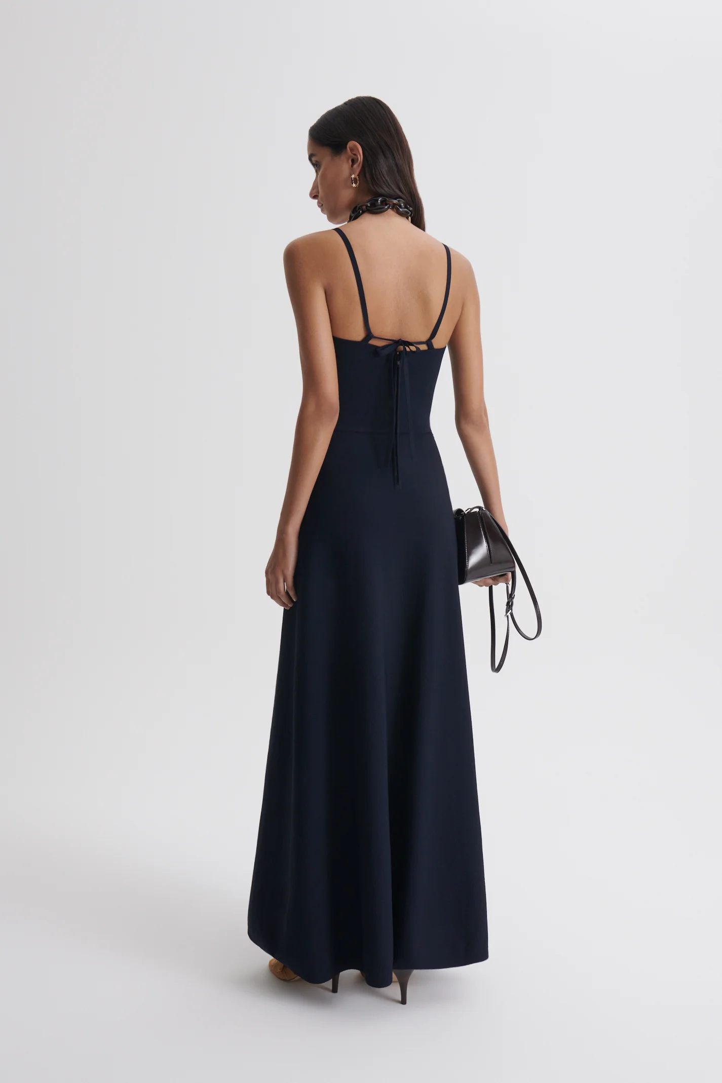 CREPE KNIT SQUARE NECK SFT DRESS - Image 5