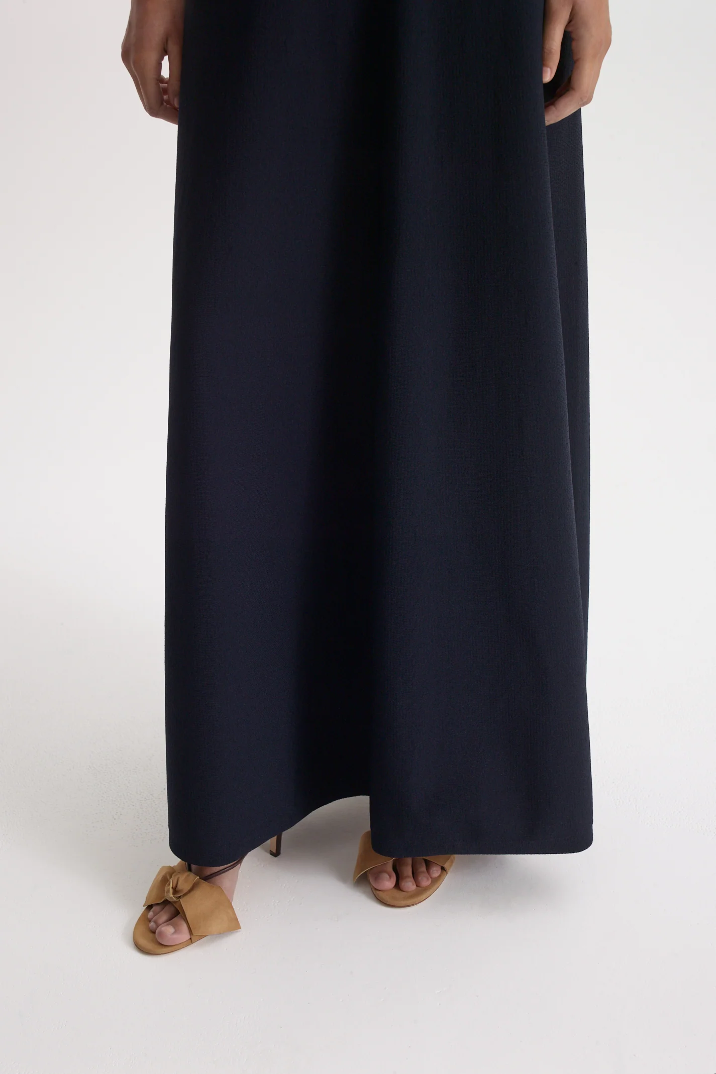 CREPE KNIT SQUARE NECK SFT DRESS - Image 8