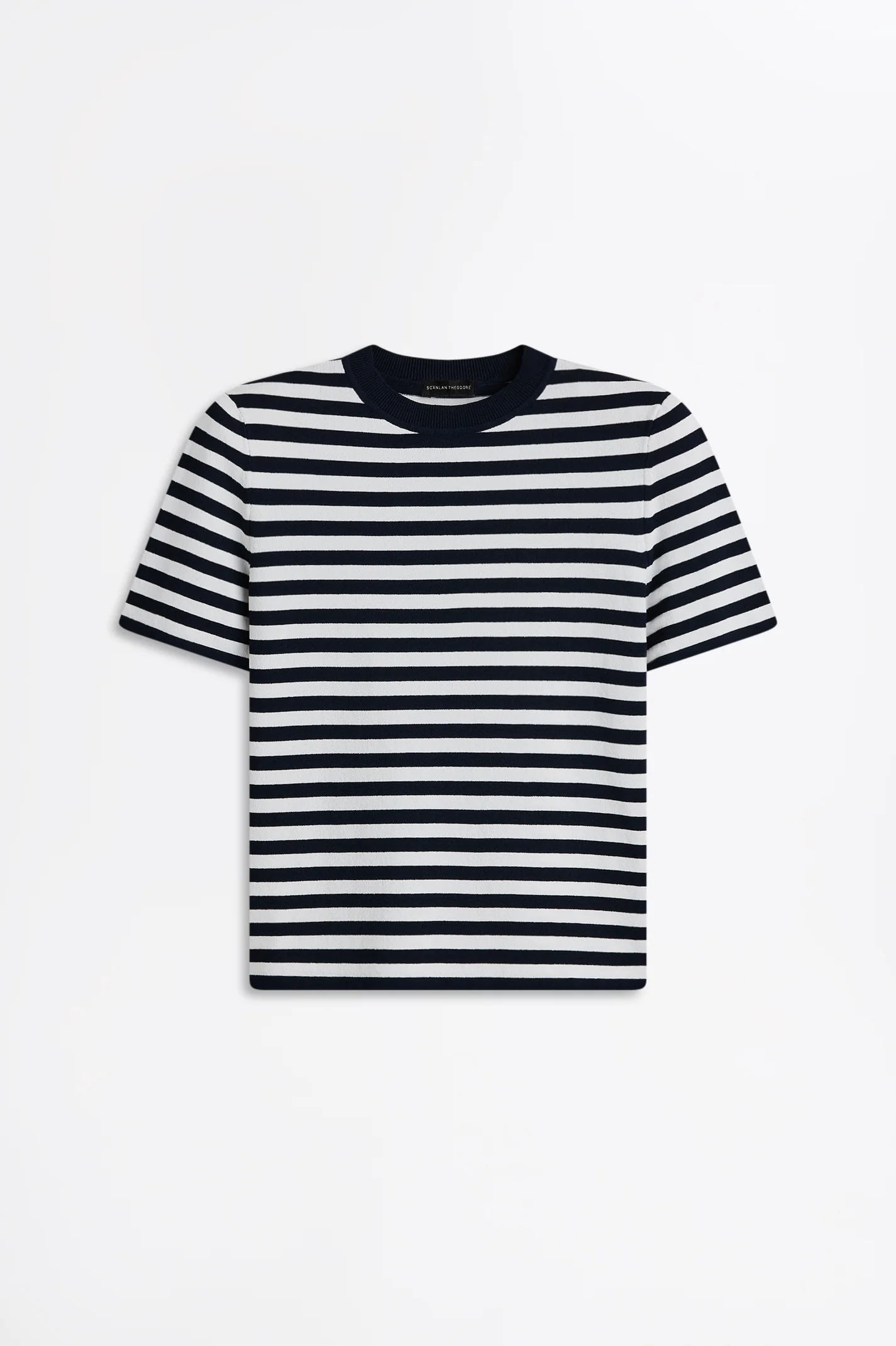 CREPE KNIT STRIPE TSHIRT - Image 2