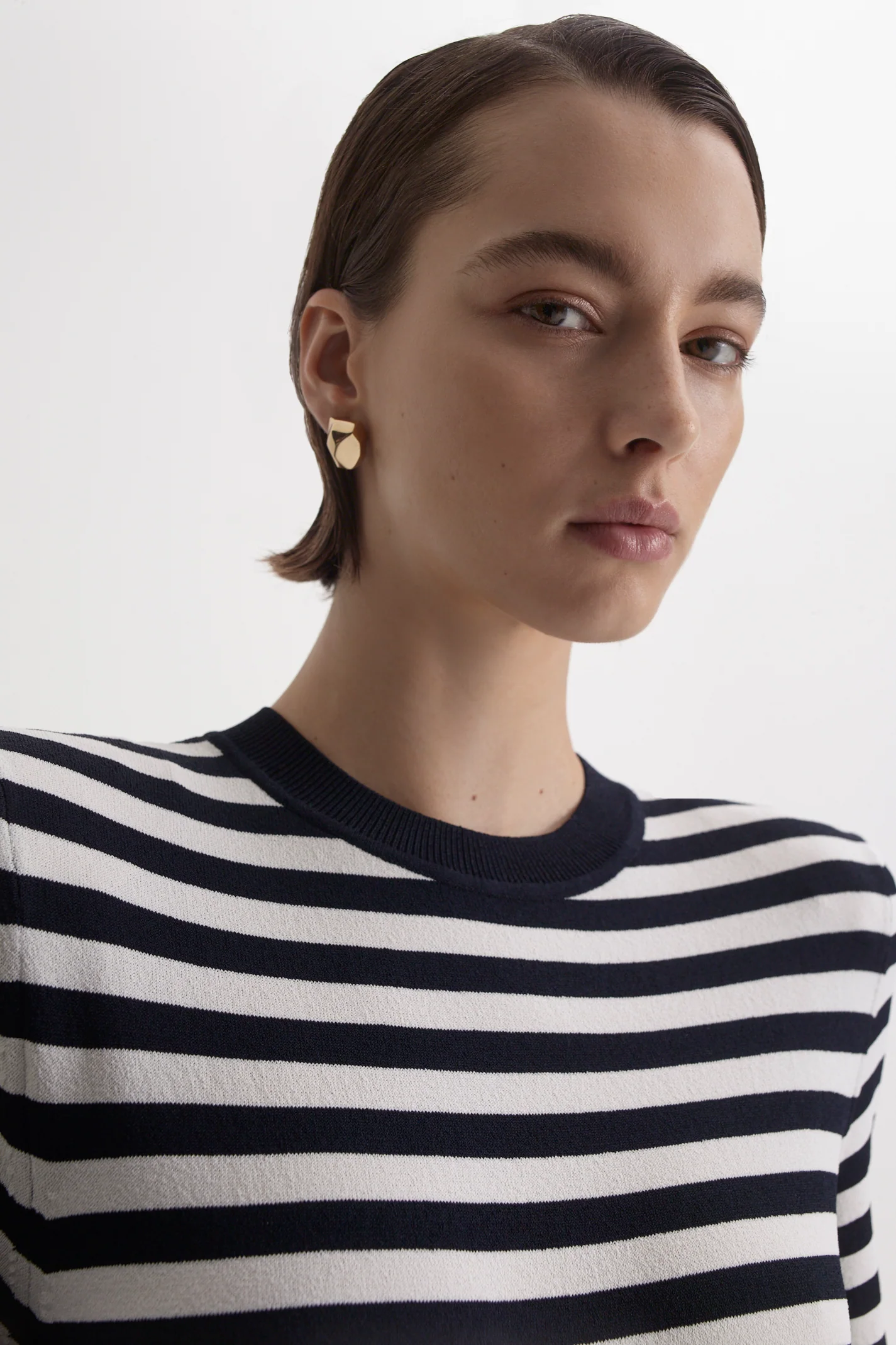 CREPE KNIT STRIPE TSHIRT - Image 8