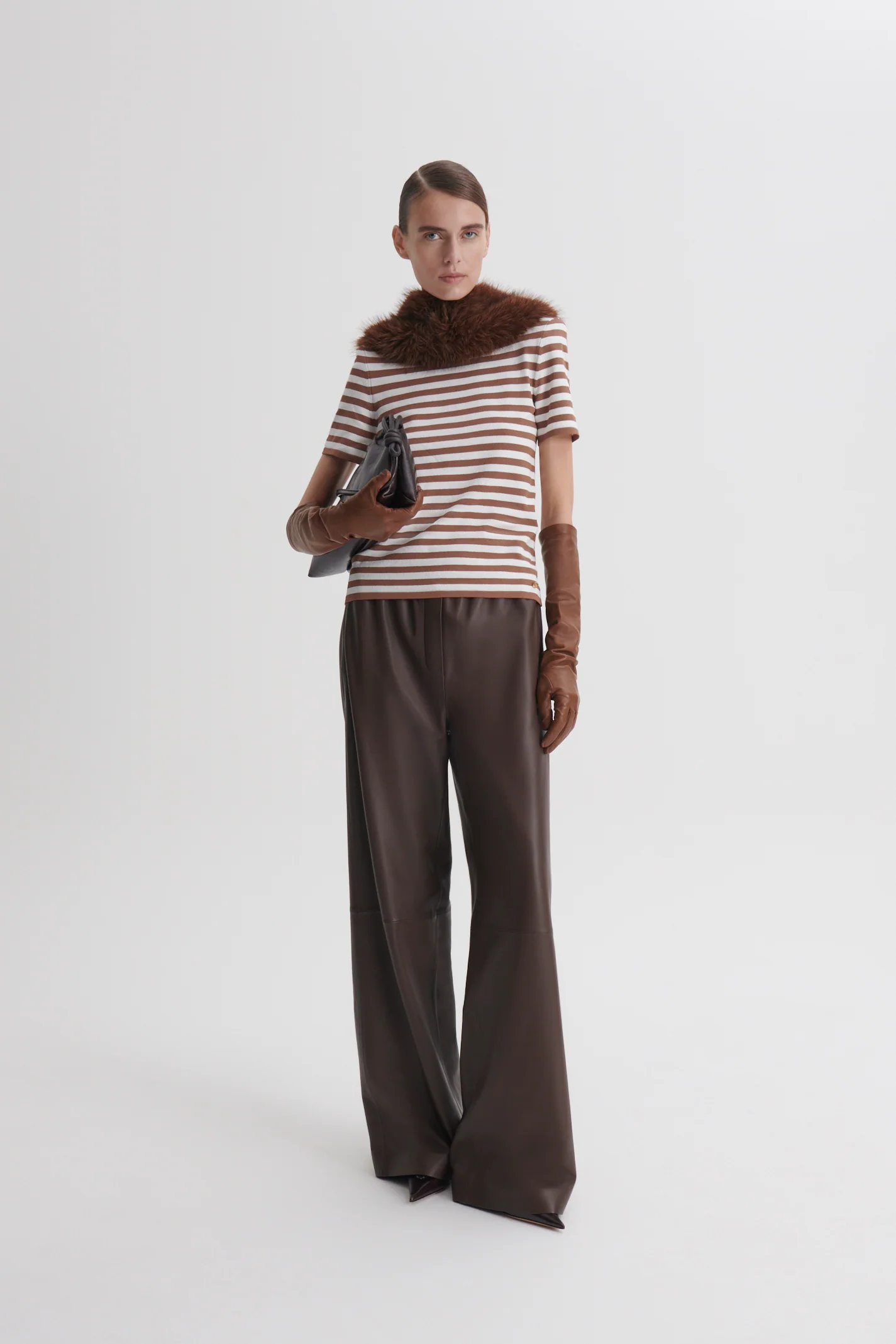 CREPE KNIT STRIPE TSHIRT - Image 4