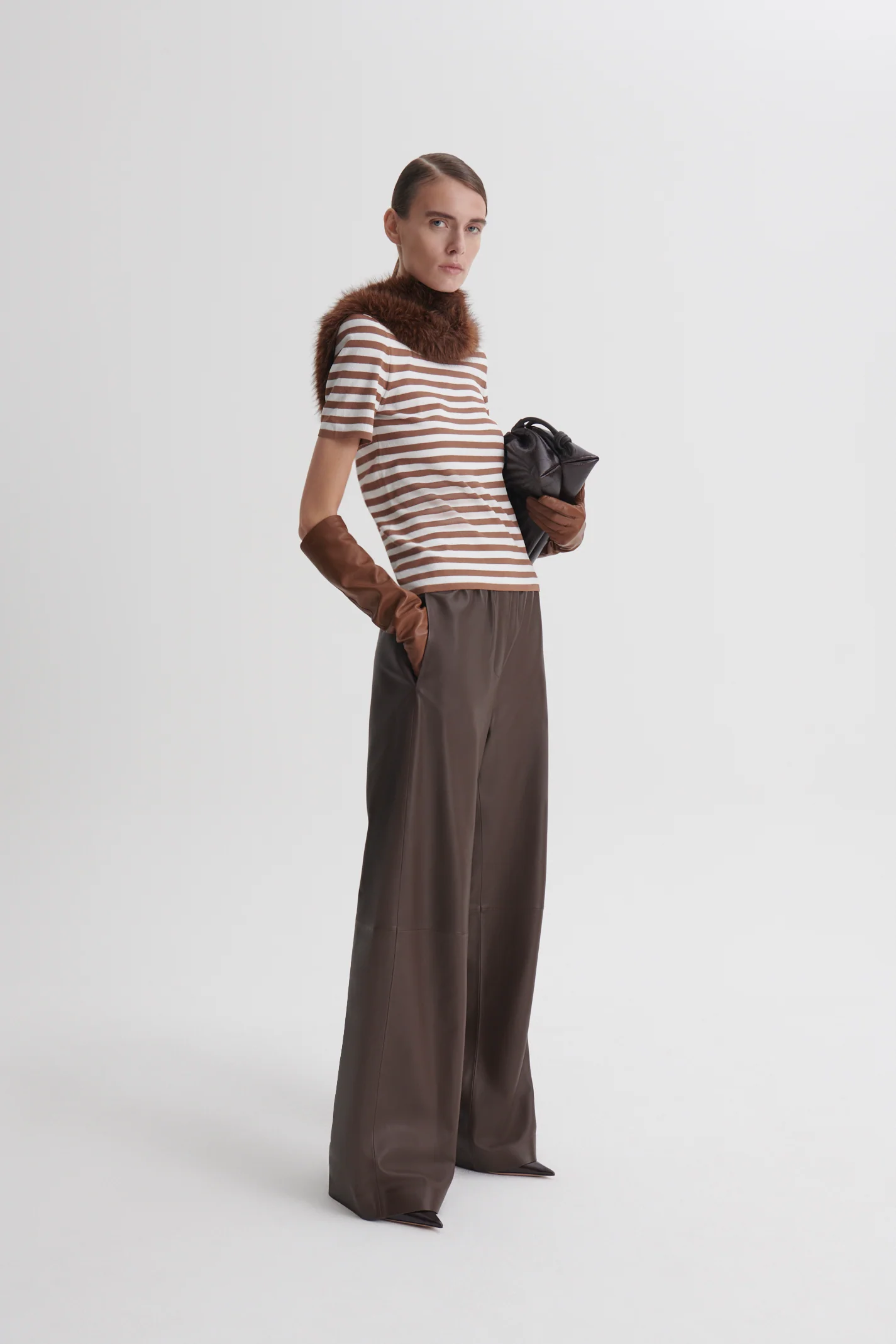 CREPE KNIT STRIPE TSHIRT - Image 5