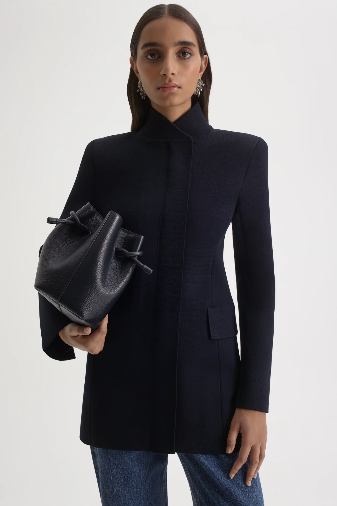CREPE KNIT TAILORED JACKET - Image 3