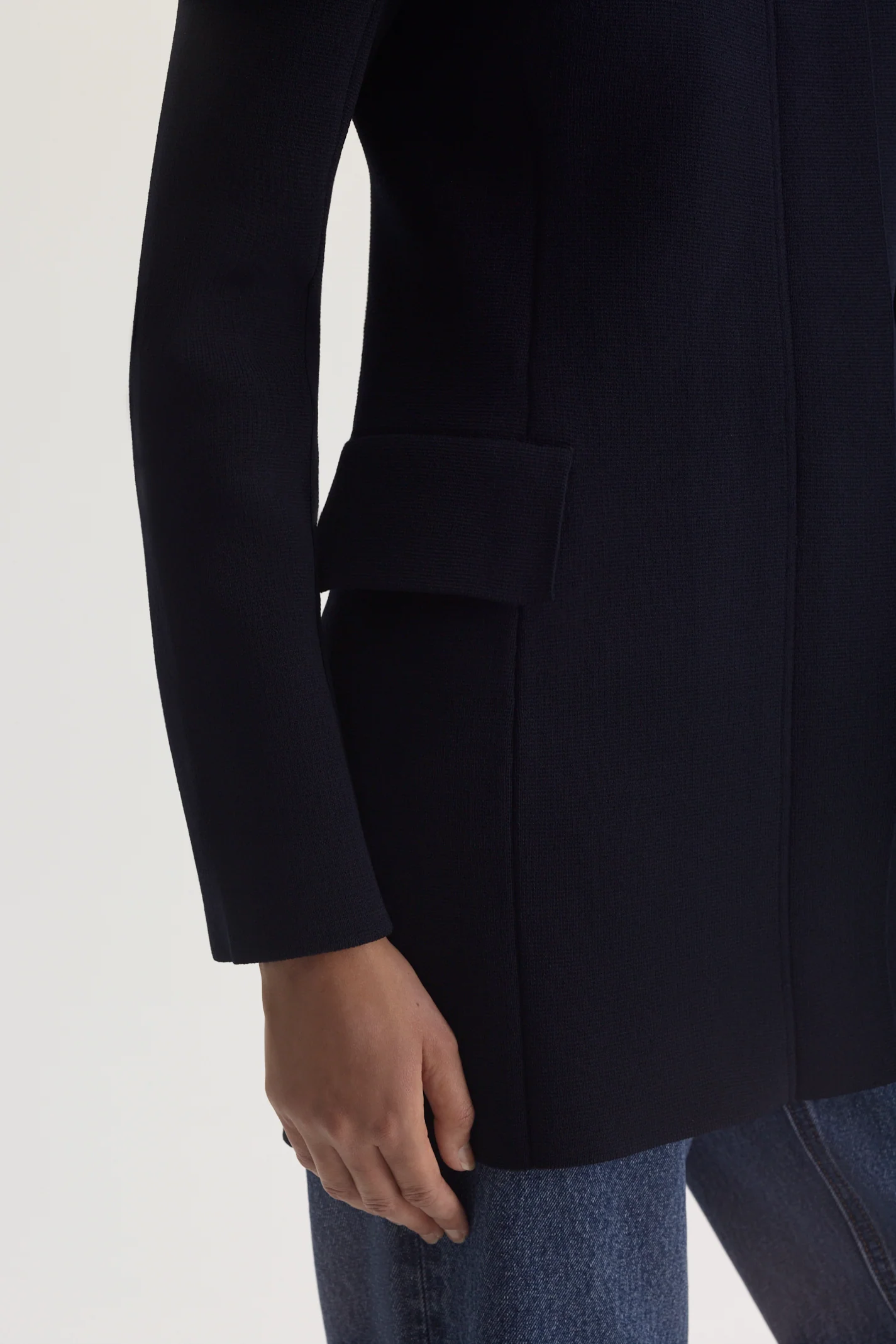 CREPE KNIT TAILORED JACKET - Image 8