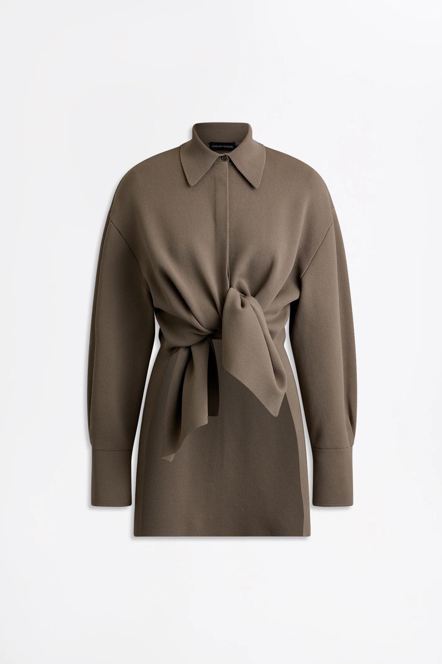 CREPE KNIT TIE SHIRT - Image 10