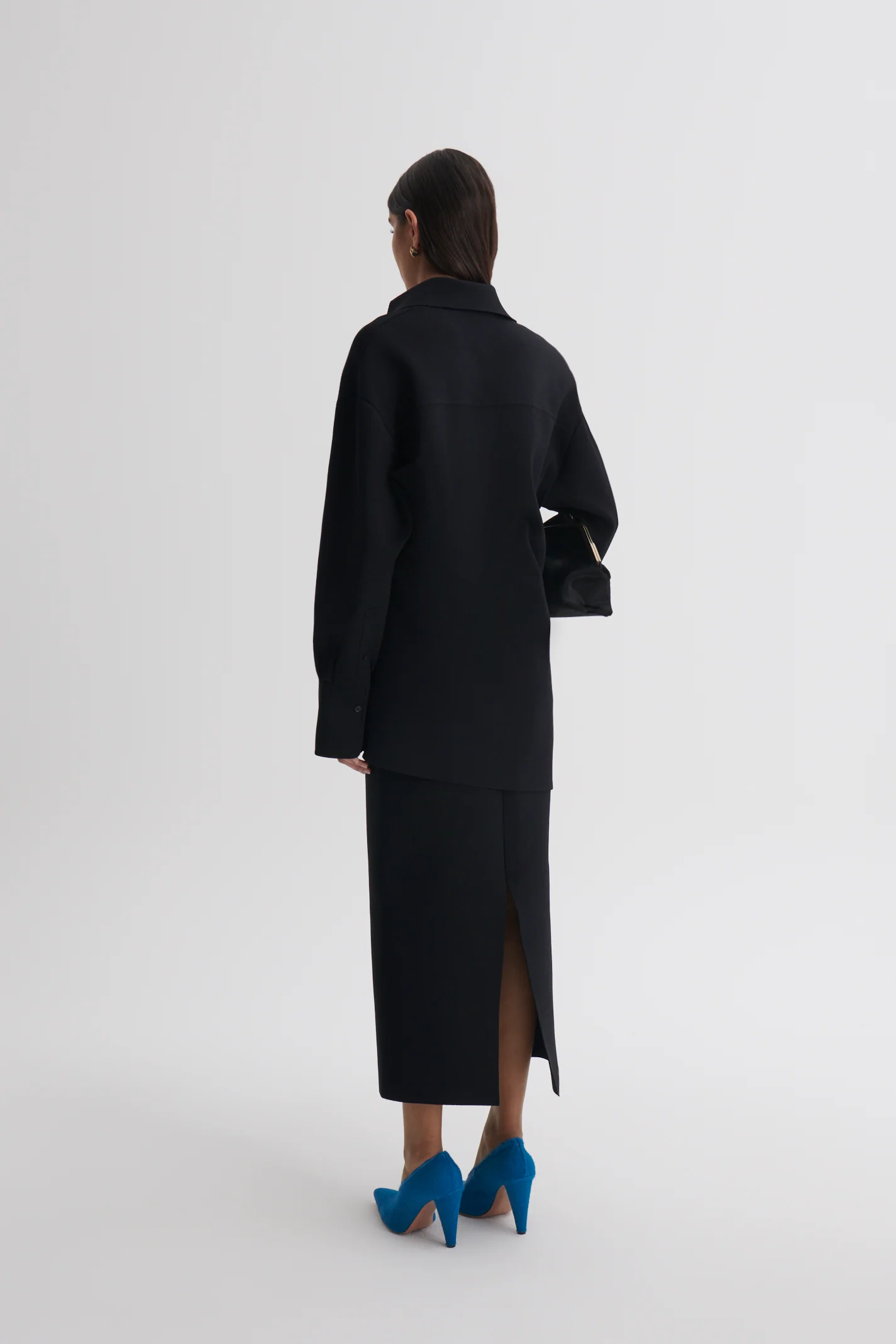 CREPE KNIT TIE SHIRT - Image 5