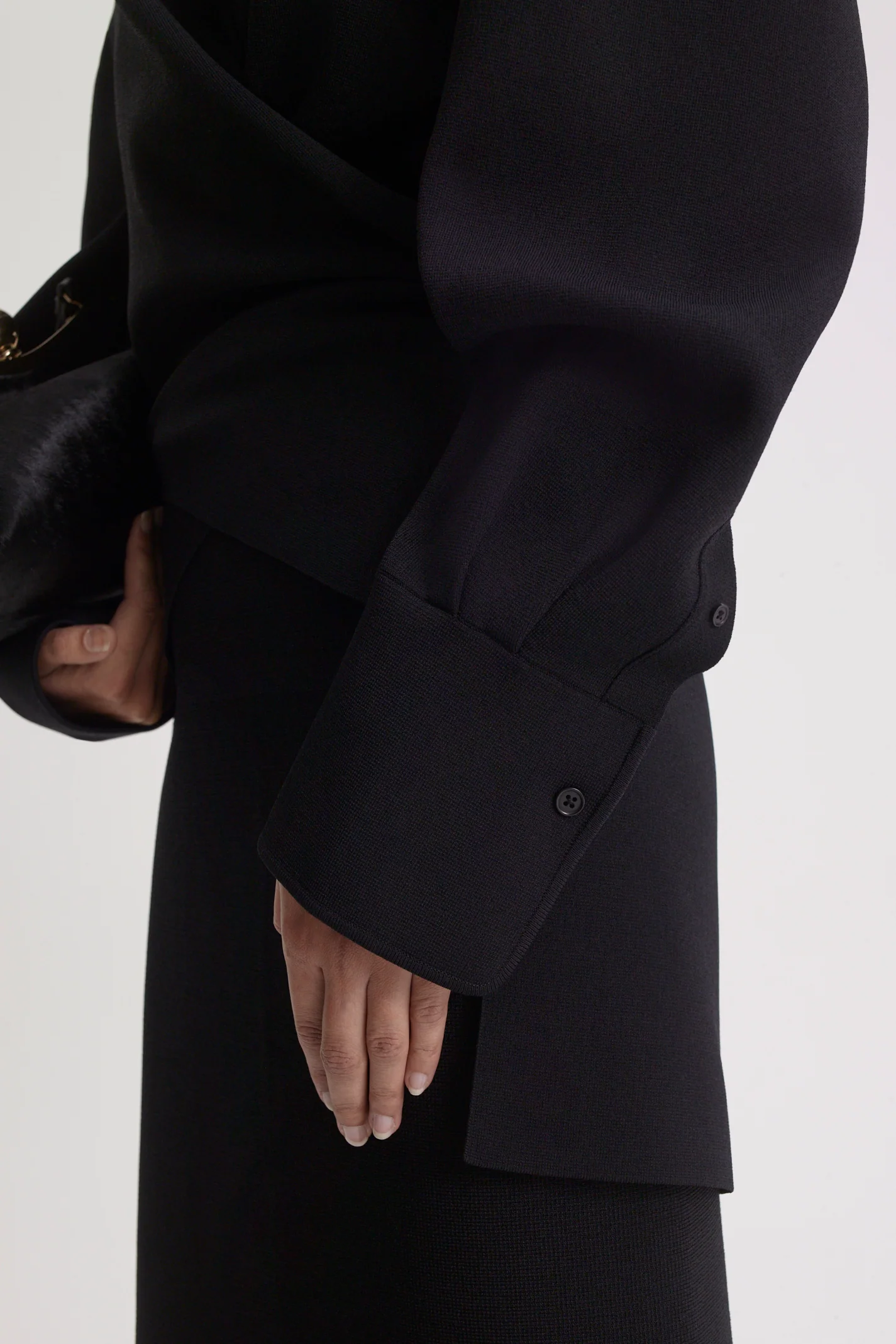 CREPE KNIT TIE SHIRT - Image 8